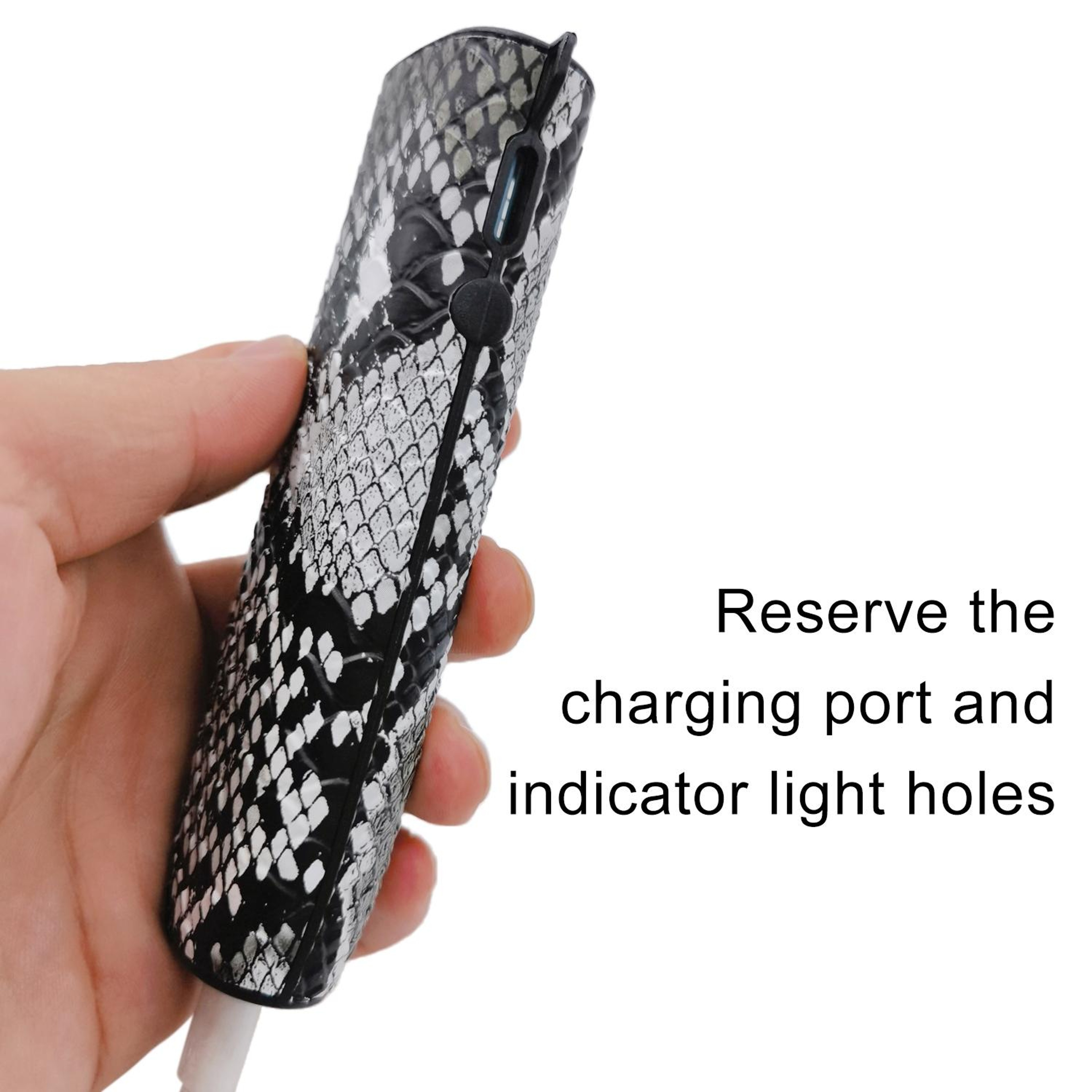 Snake Pattern TPU PU Electronic Cigarette Case With Lanyard Stylish  Protective 4