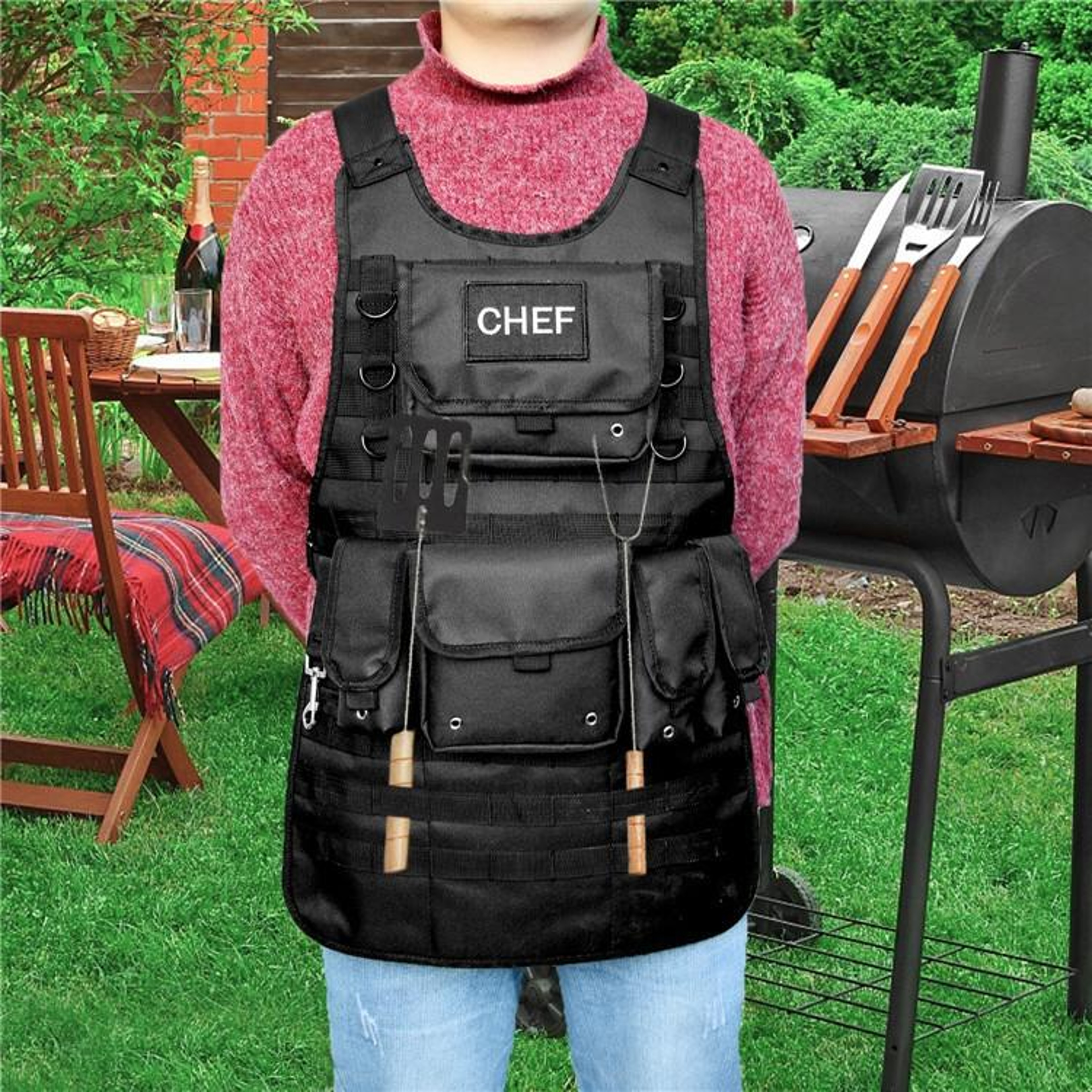 Heavy-Duty Multi Pocket Tool Apron for Garden & Workshop – view 15