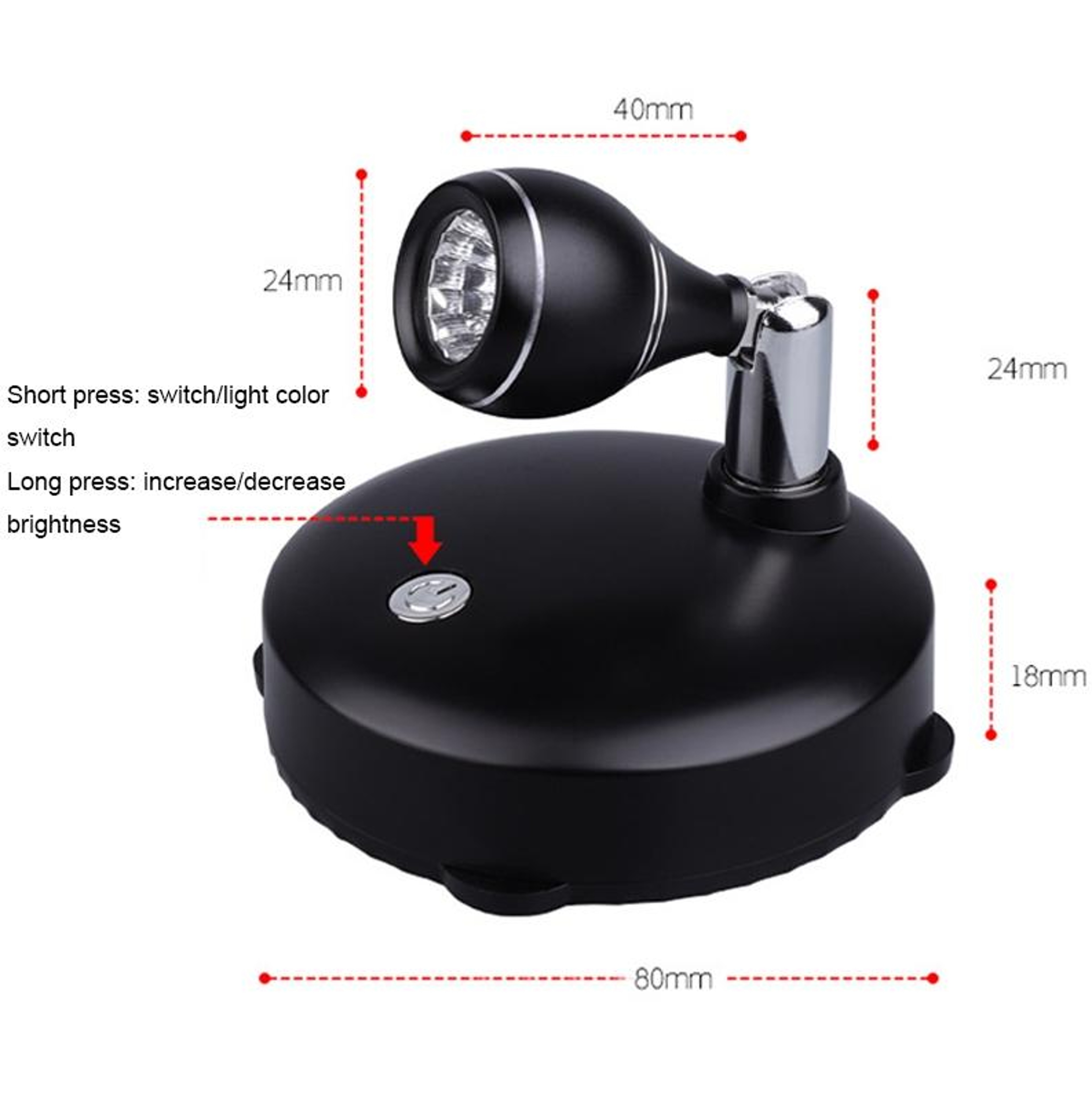 LED Spotlight for Wine Cabinets with Remote Control & Adjustable Rotating Light – view 3