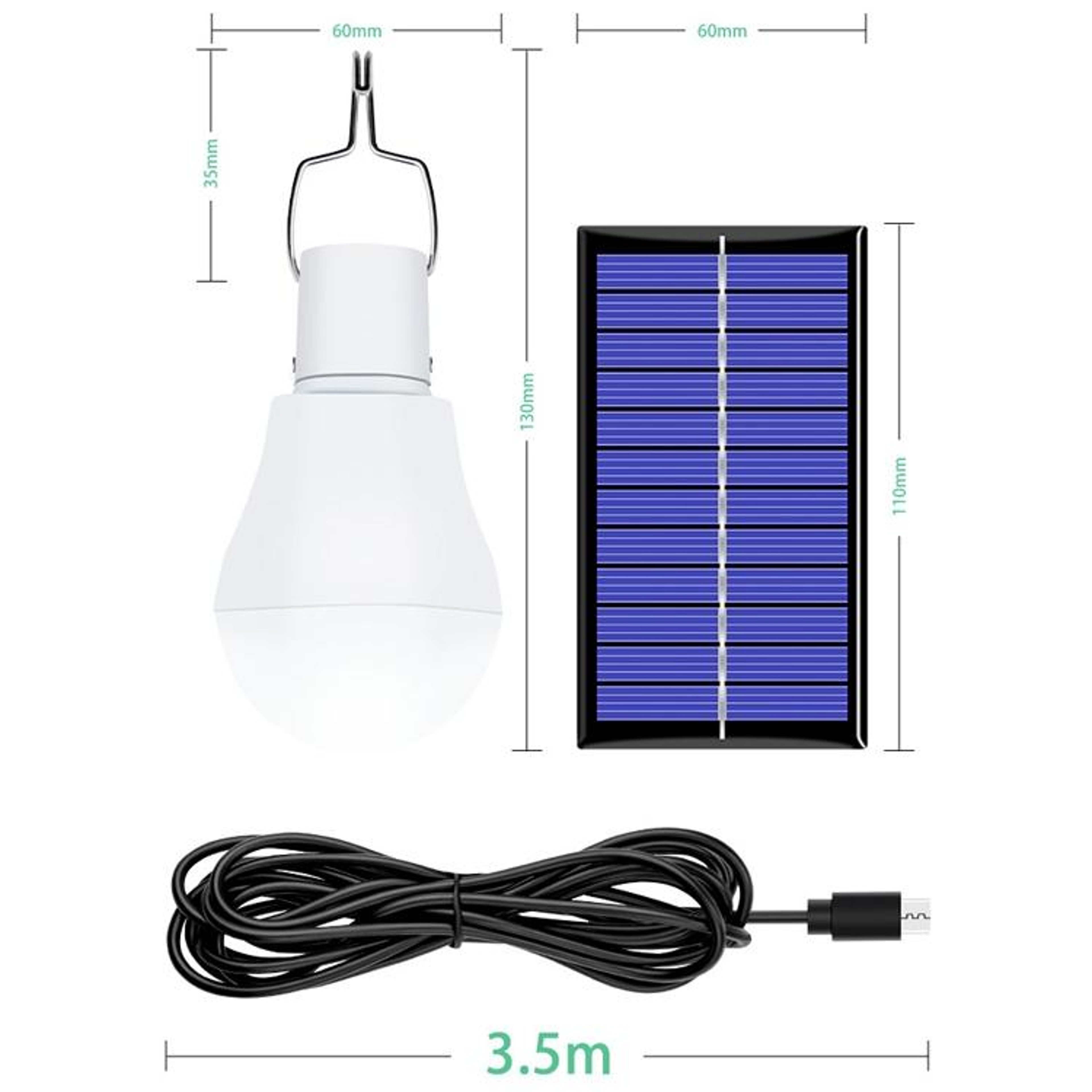 Portable LED Camping Light USB Rechargeable Emergency Bulb for Outdoor & Power Outages – view 2