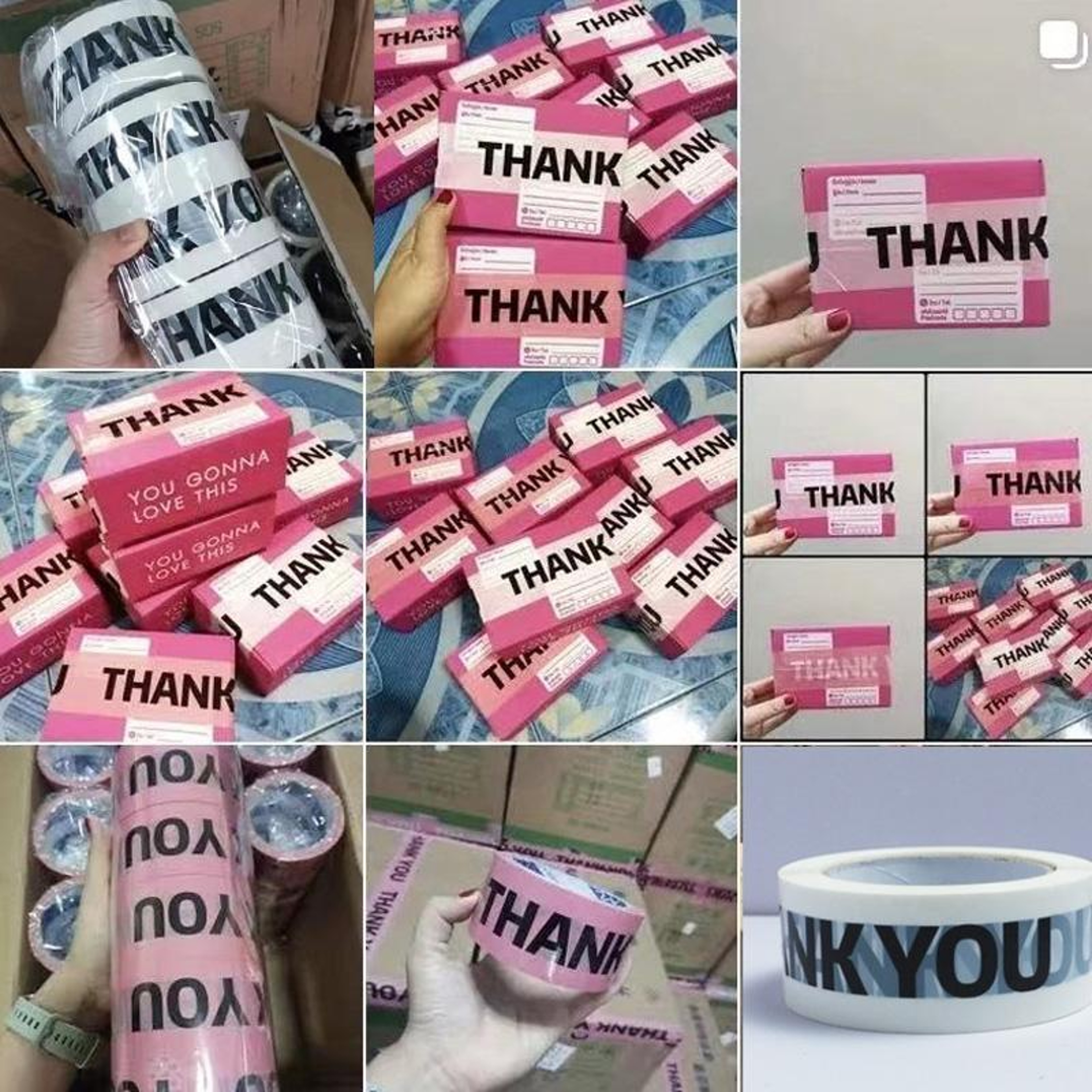 Express Thank You Packing Tape For Small Business Shipping  Secure Sealing 3