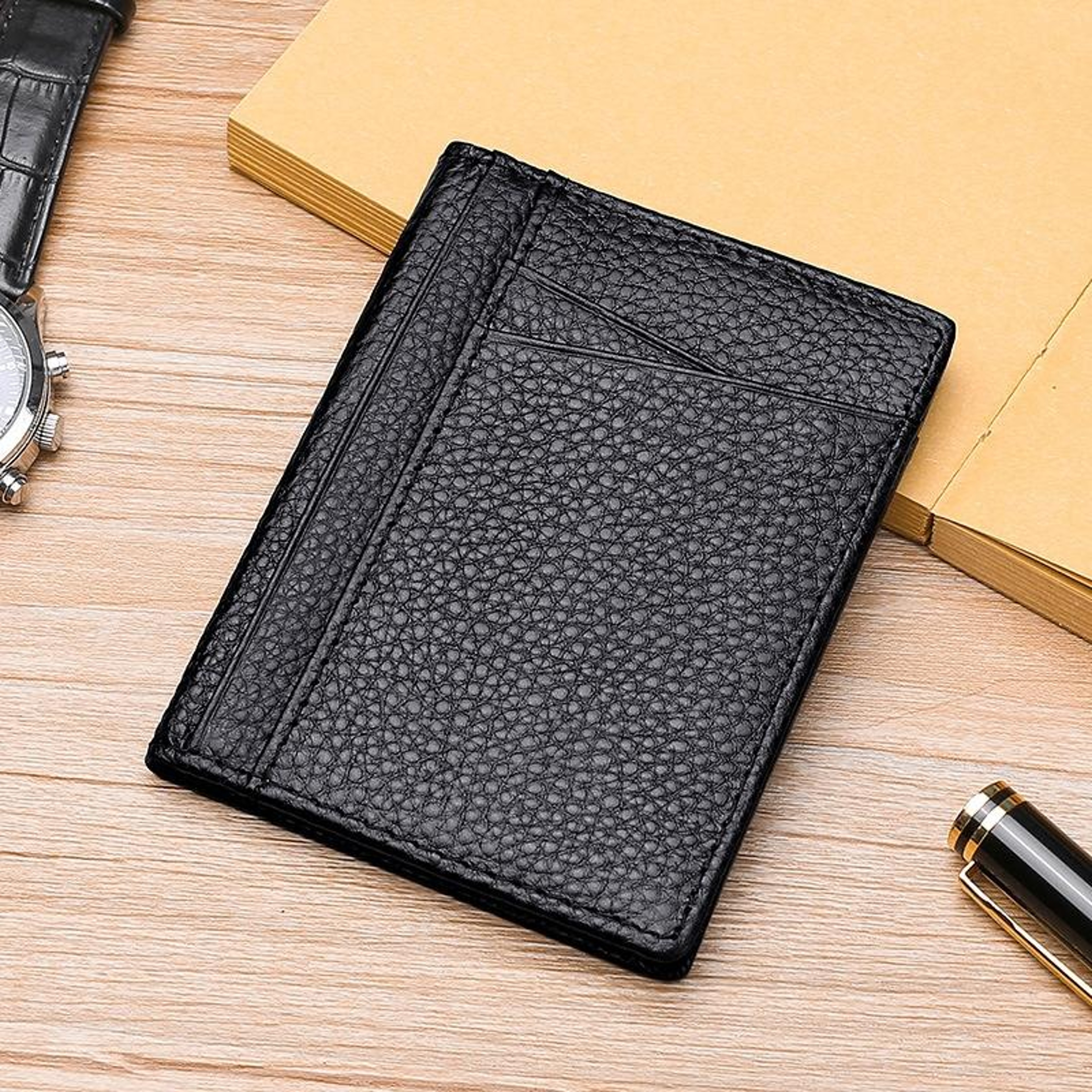 Slim RFID Blocking Wallet Leather Multi Card Holder For ID Bank Cards  Driver License 0