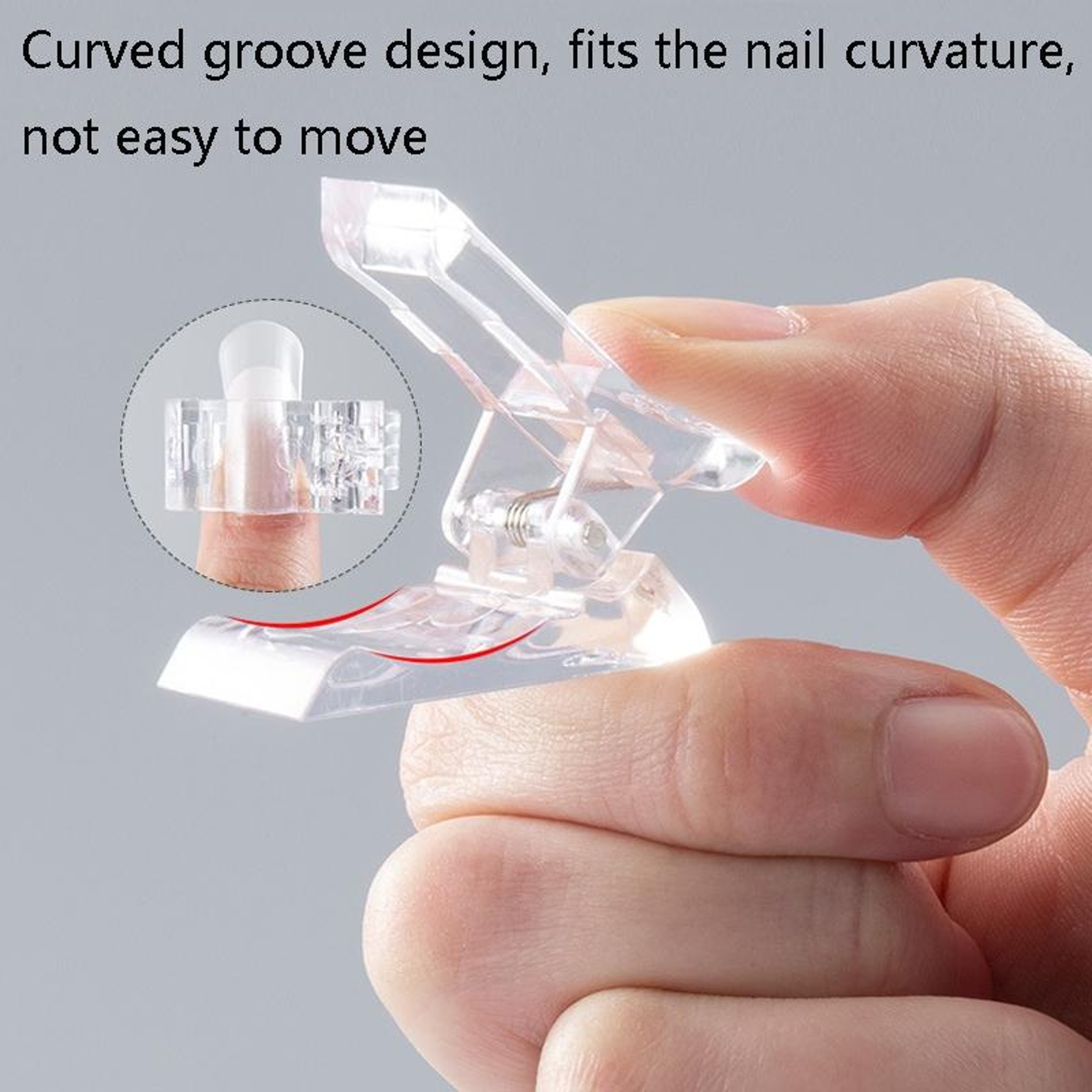 15PCS Nail Extension Clips For Poly Gel  Acrylic Nail Mold Fixing 2