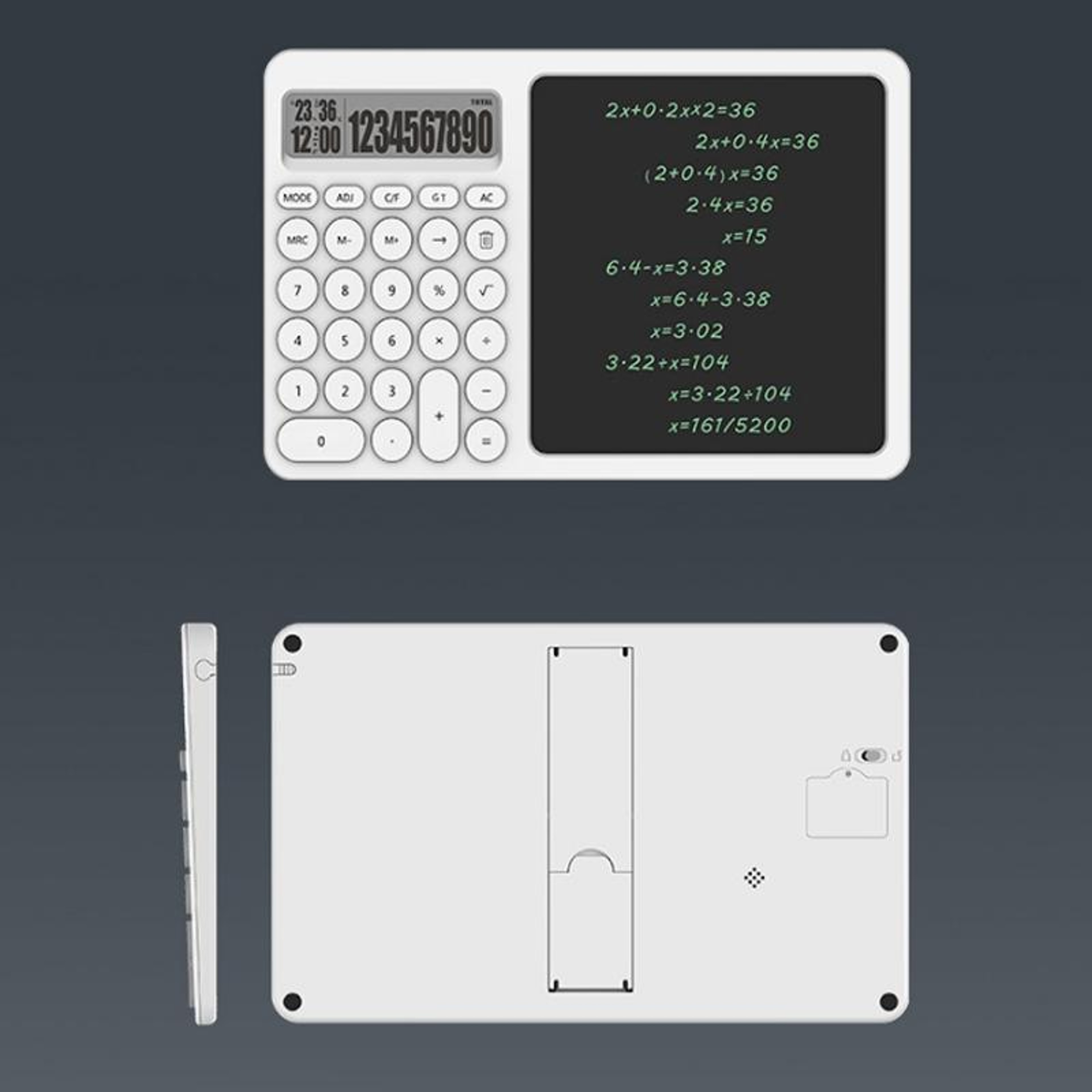 Smart LCD Writing Tablet Calculator With Stand Portable Memo Pad For Office  Study 1