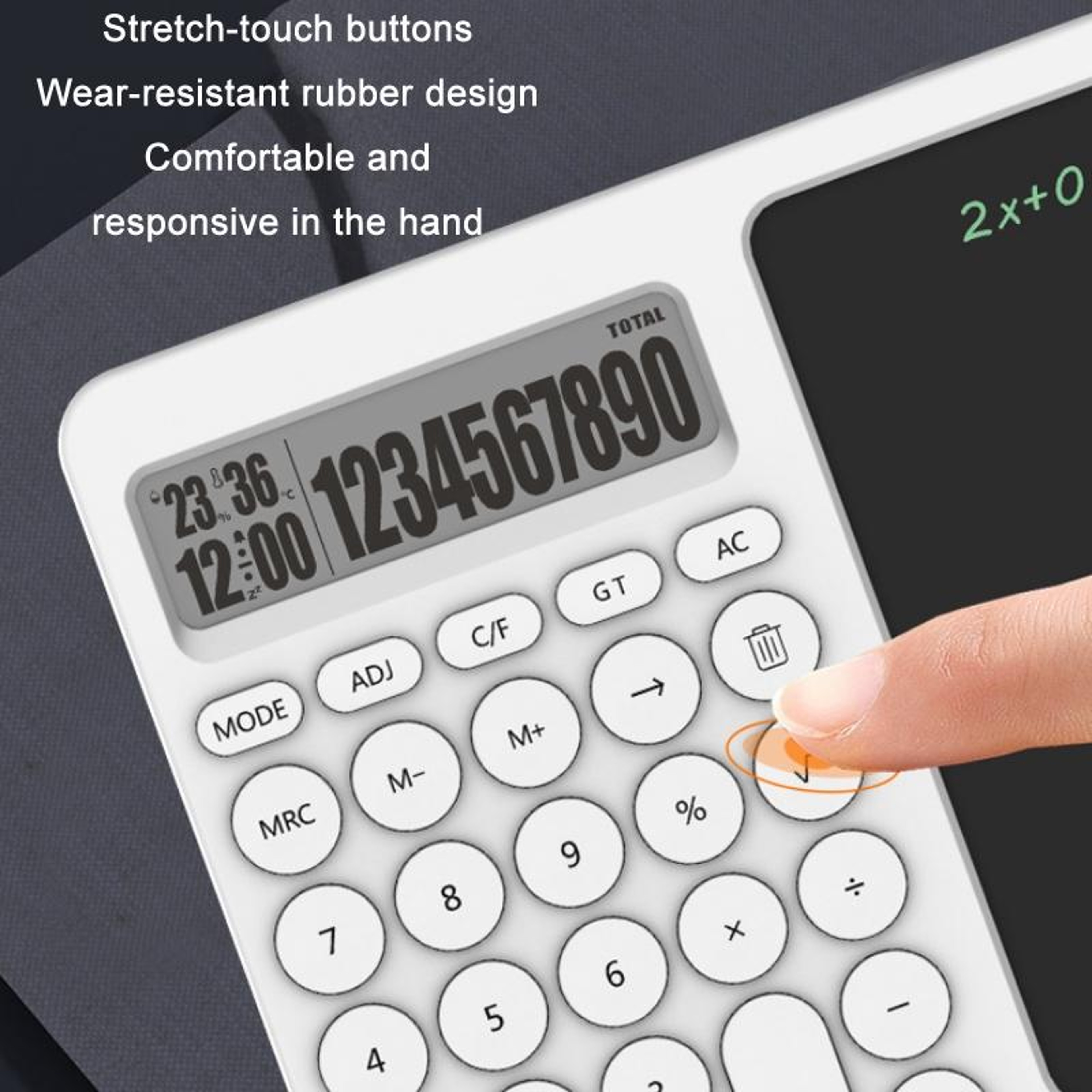 Smart LCD Writing Tablet Calculator With Stand Portable Memo Pad For Office  Study 2