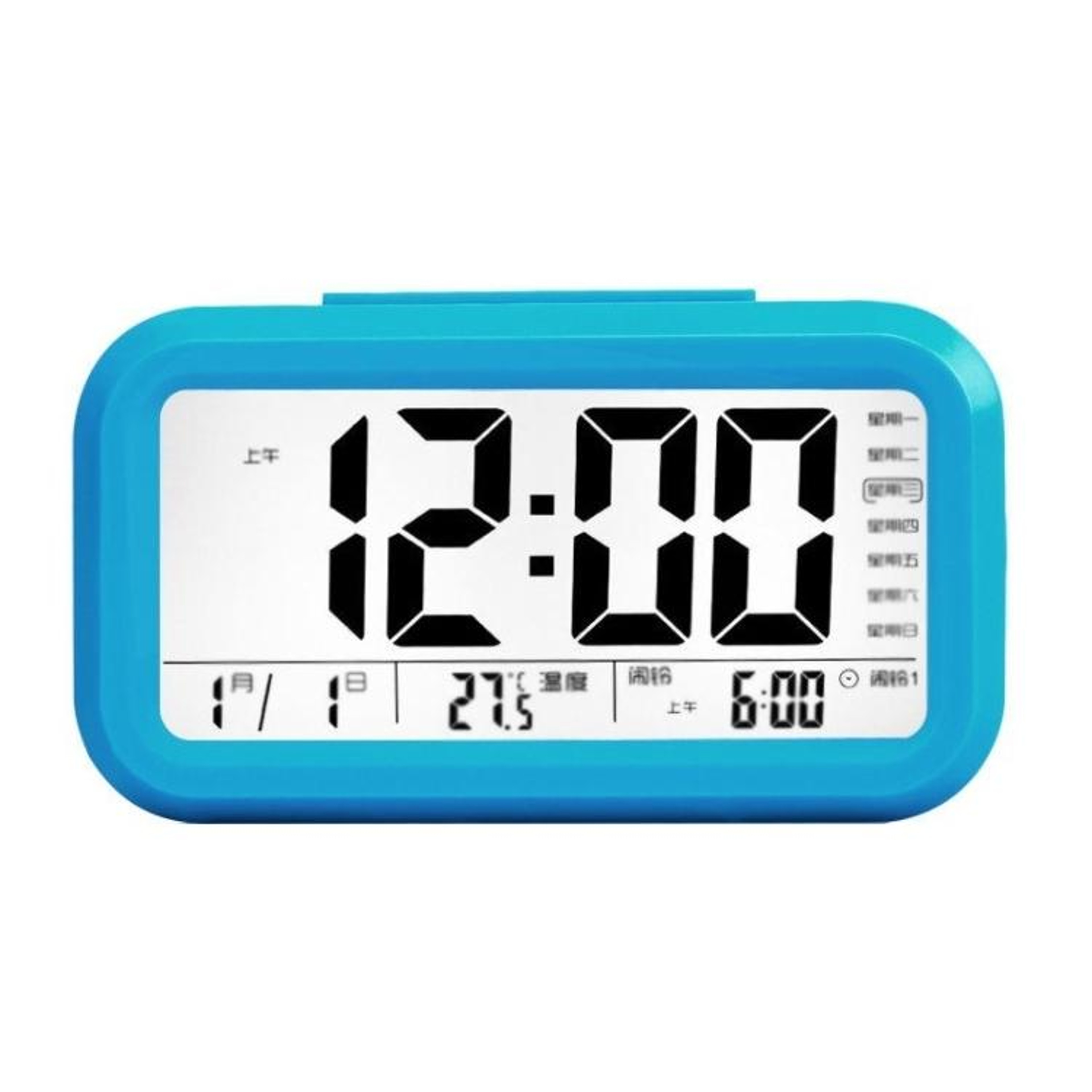 Smart Night Light Digital Alarm Clock with Temperature Display & Snooze Function – view 22