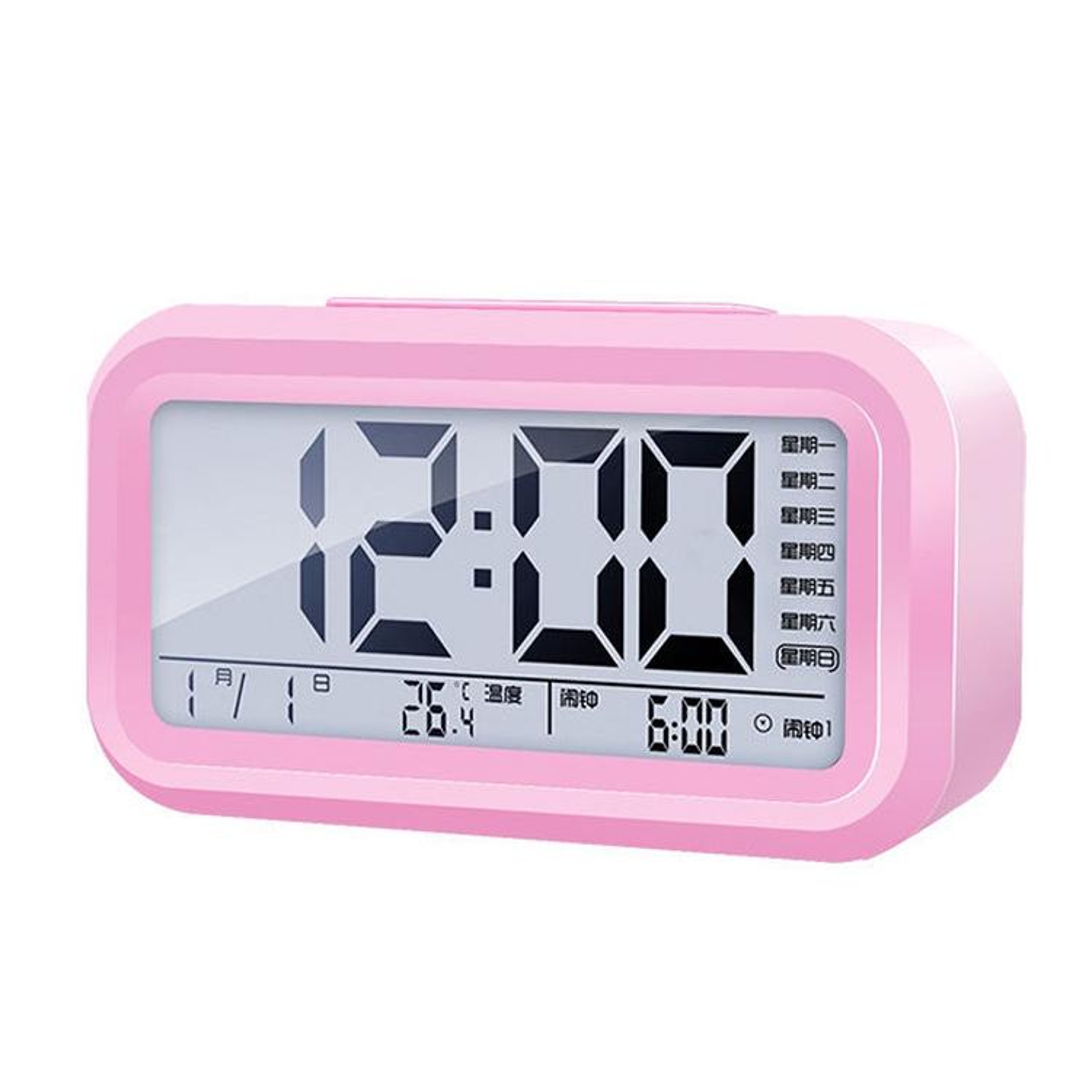 Smart Night Light Digital Alarm Clock with Temperature Display & Snooze Function – view 33