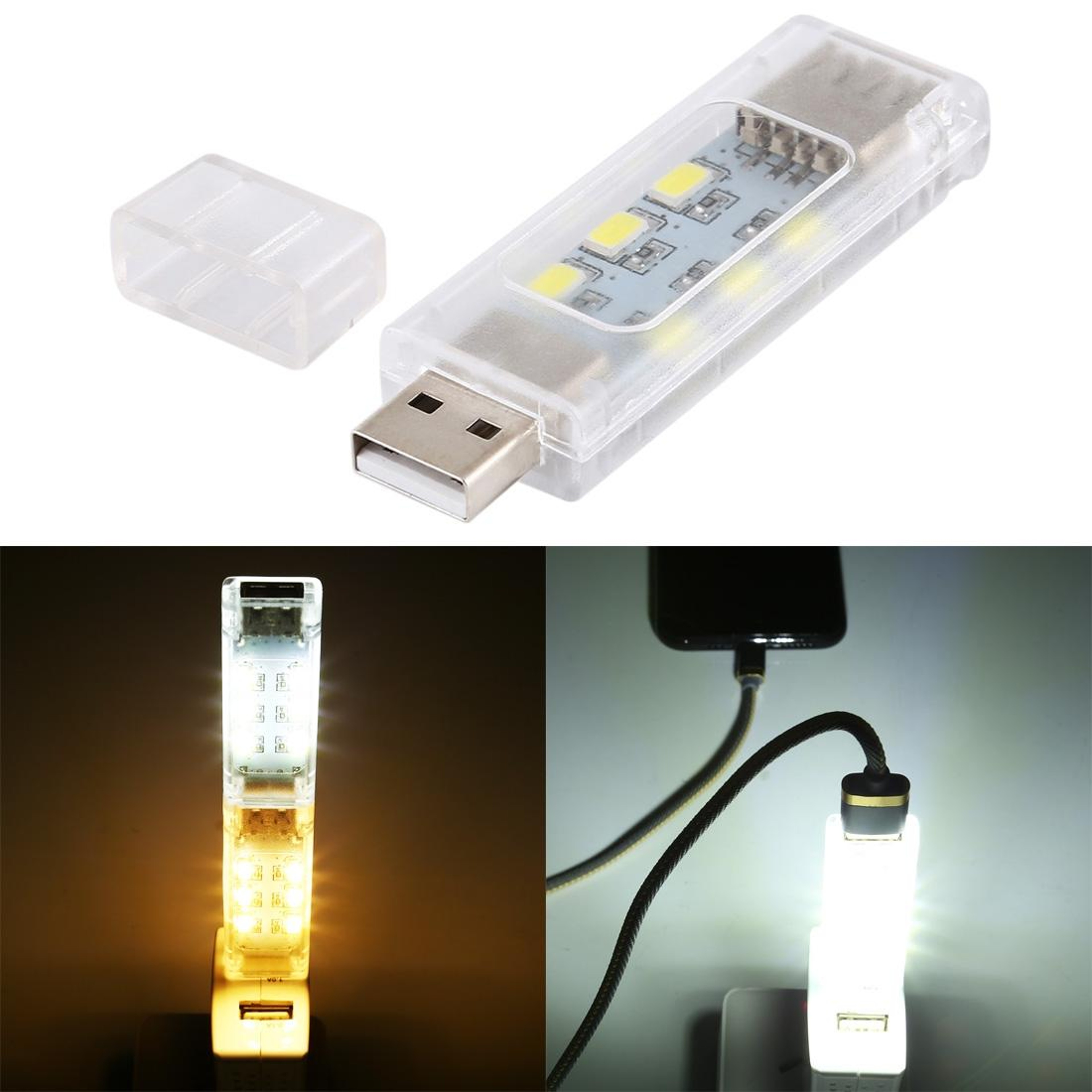 Stackable USB LED Light Bar Portable Double-Sided Mini Lamp for Laptop & Power Bank – view 9