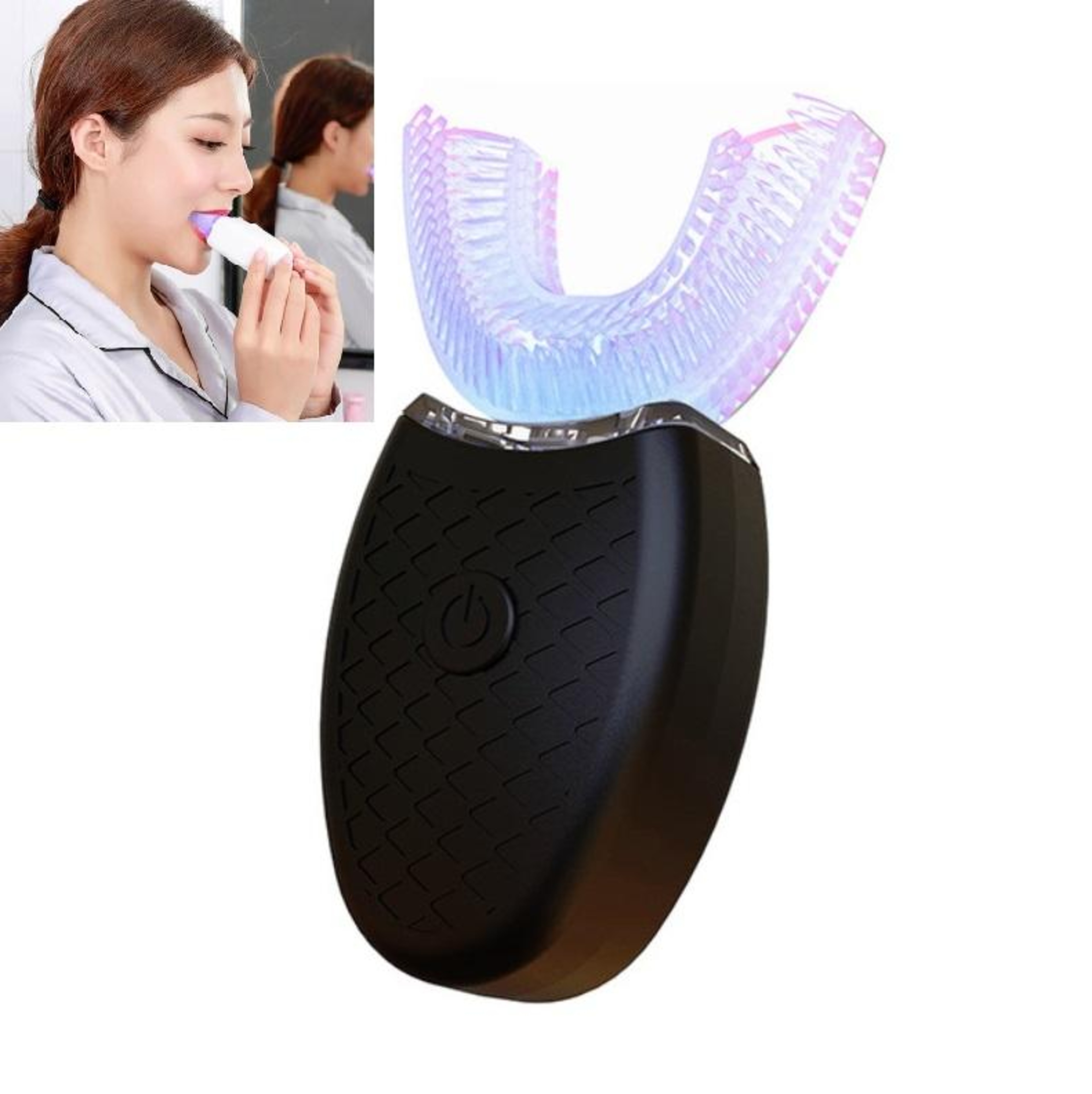Sonic UShaped Electric Toothbrush With LED Whitening  360 Deep Clean 8