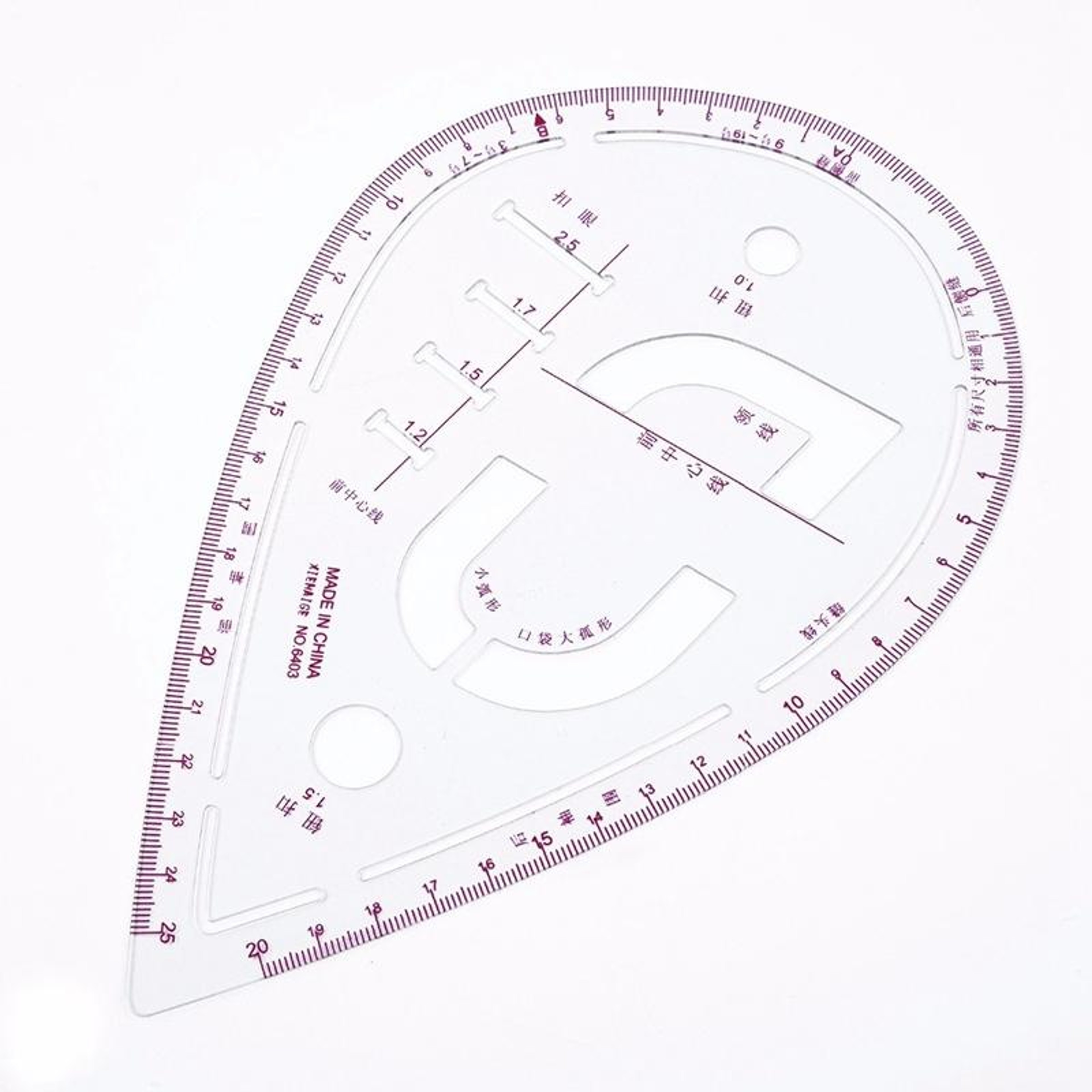 7PCS Sewing Curve Ruler Set For Tailoring Pattern Drafting  Fashion Design 3