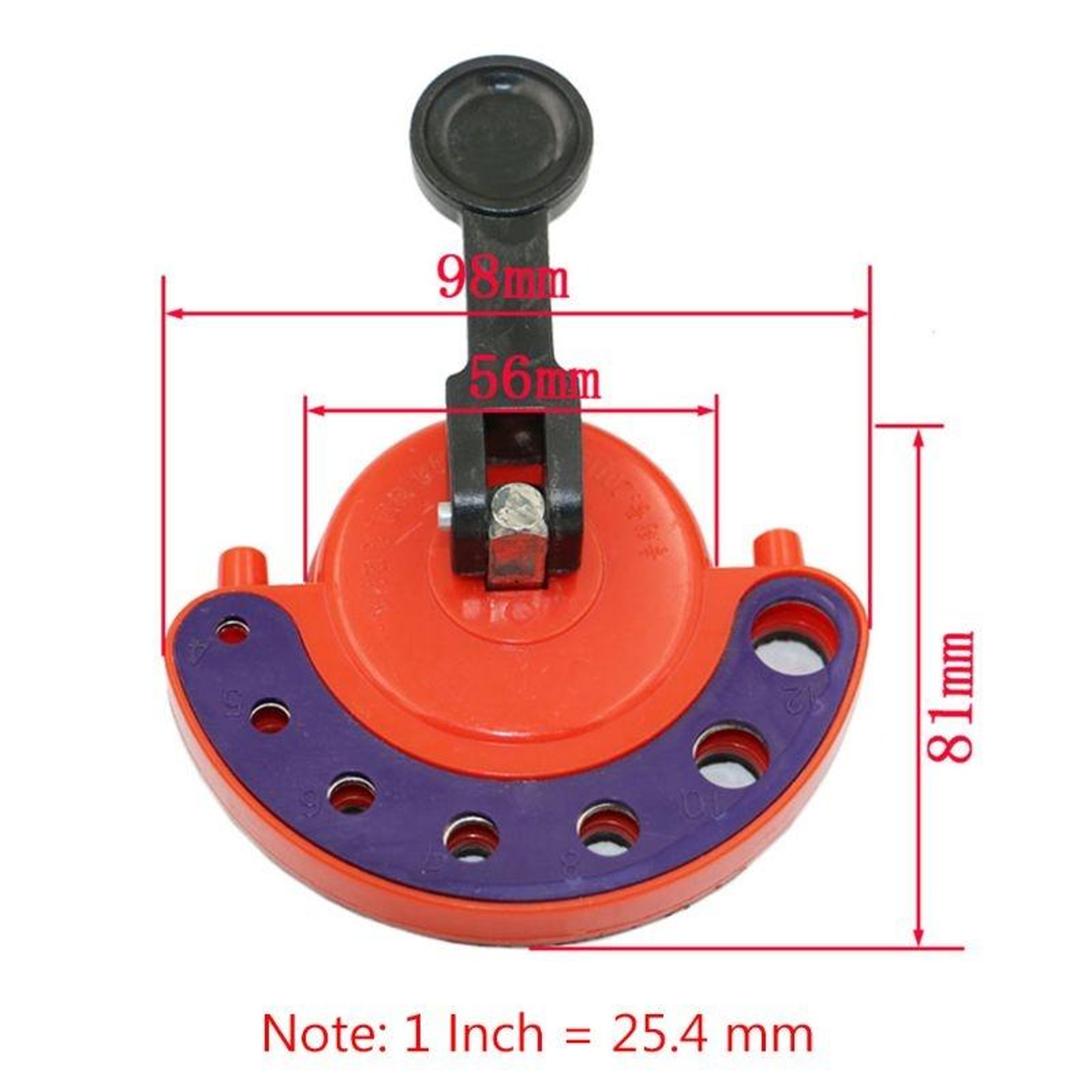 Precision Tile  Glass Hole Locator Suction Cup Guide For 412mm Drill Bits 4