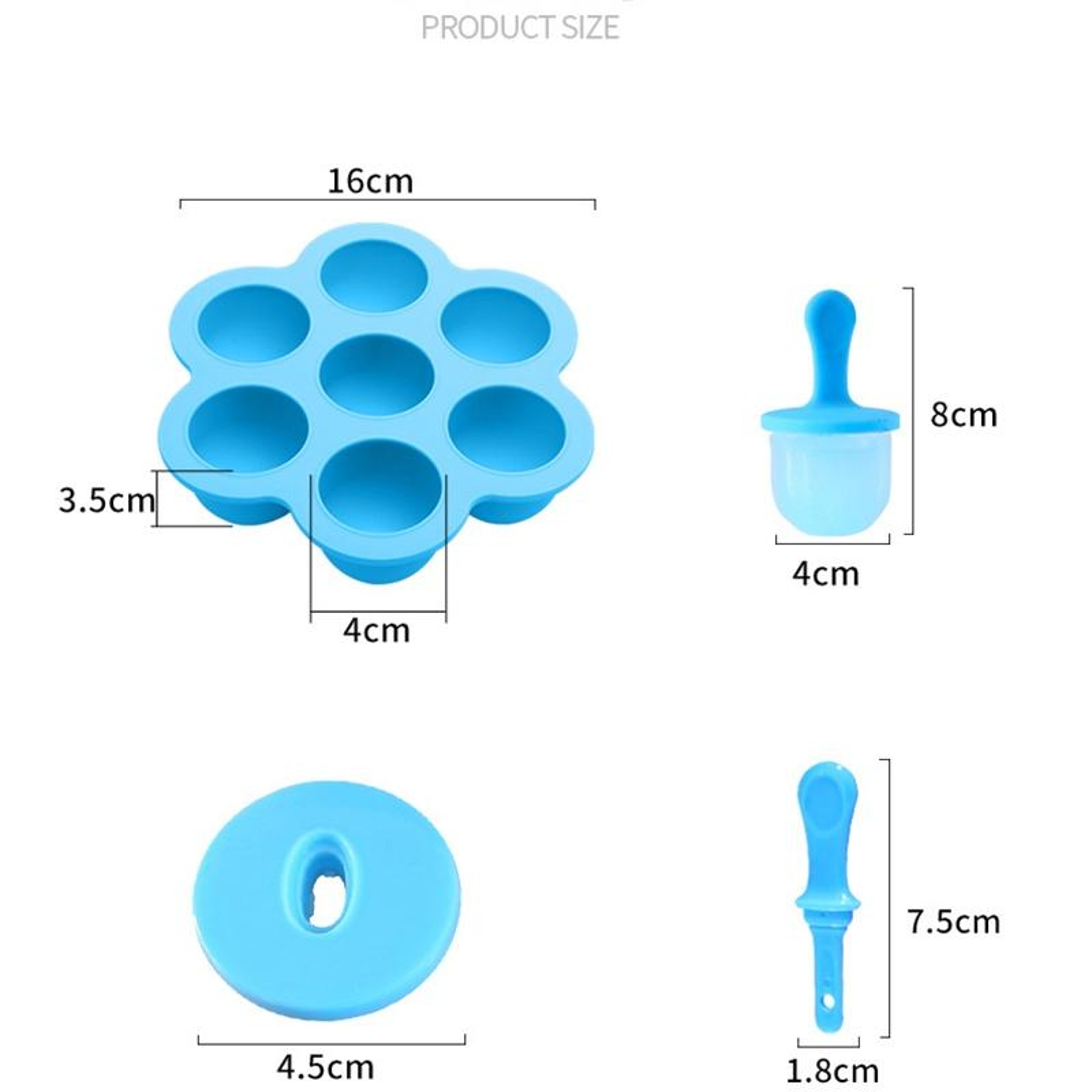 Silicone Mini Ice Pops Maker Reusable DIY Popsicle Mold For Baby Food  Healthy Frozen Treats 7