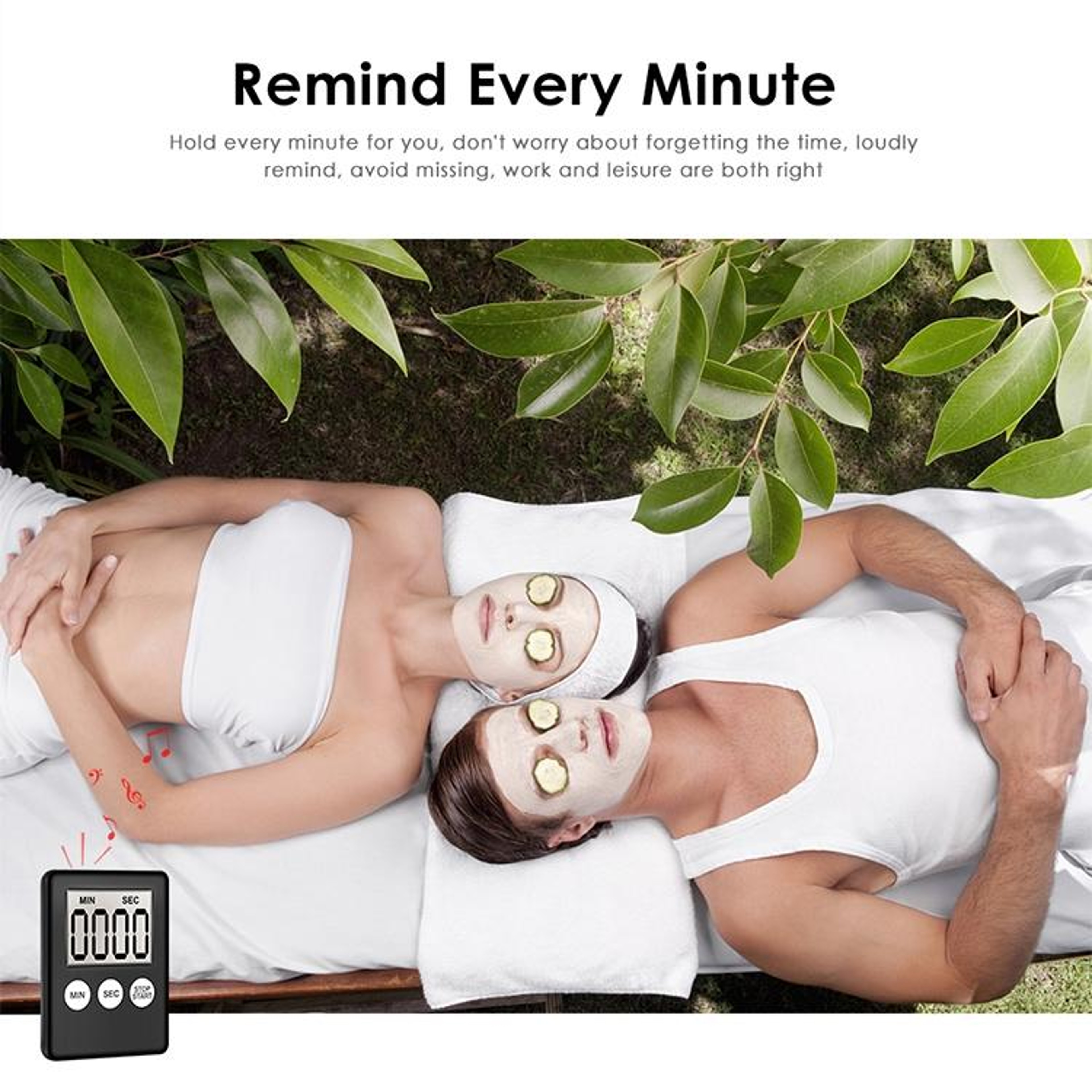 Ultra Slim Digital Kitchen Timer With LCD Display Magnetic Back Countdown  Clock Function 2