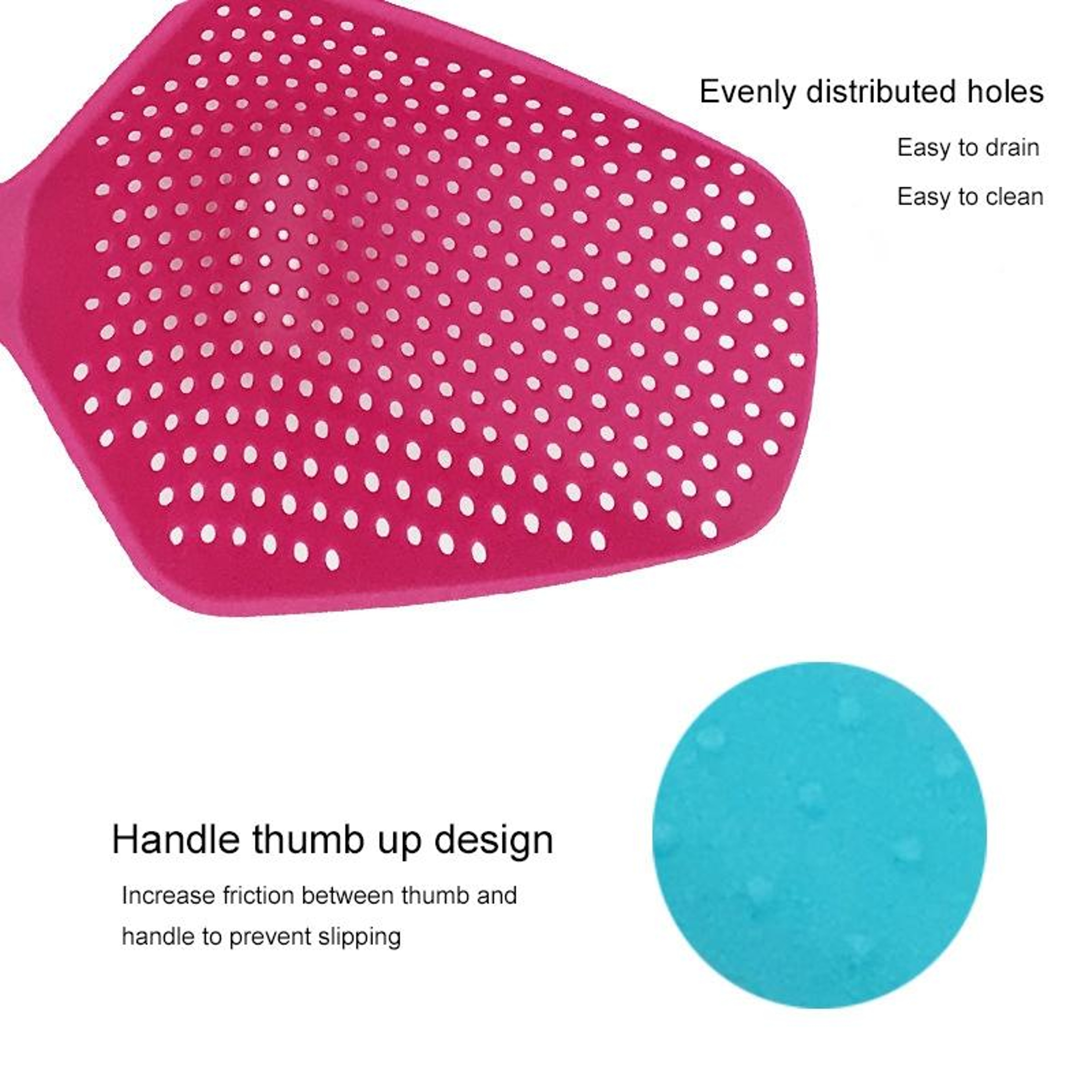 Multi Purpose Kitchen Colander Scoop Drain Shovel For Pasta Ice  Vegetables 3