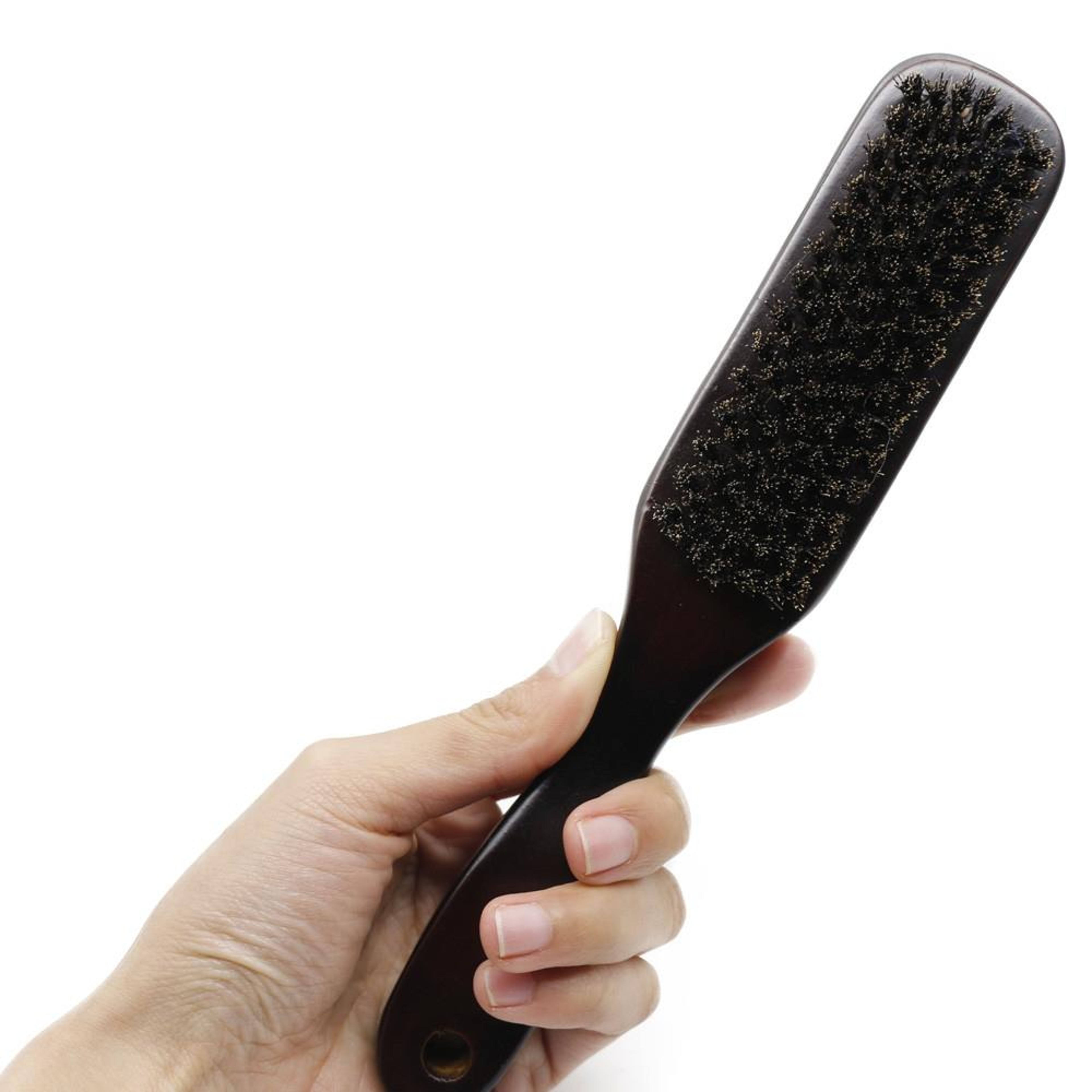 Premium Boar Bristle Beard Brush With Wooden Handle For Beard Grooming  Hair Styling 3