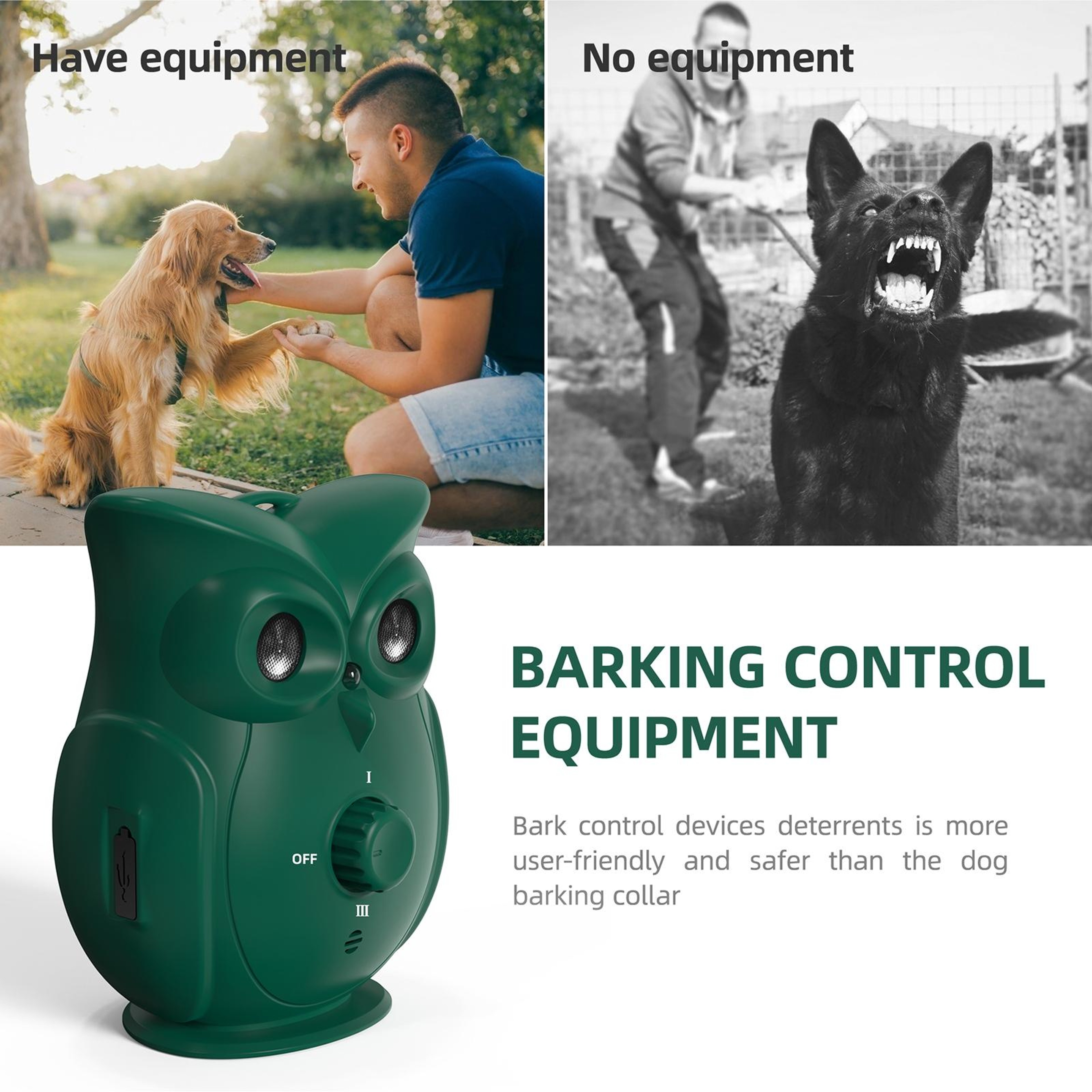 Ultrasonic Bark Deterrent Dog Training Device with Adjustable Sensitivity – view 5