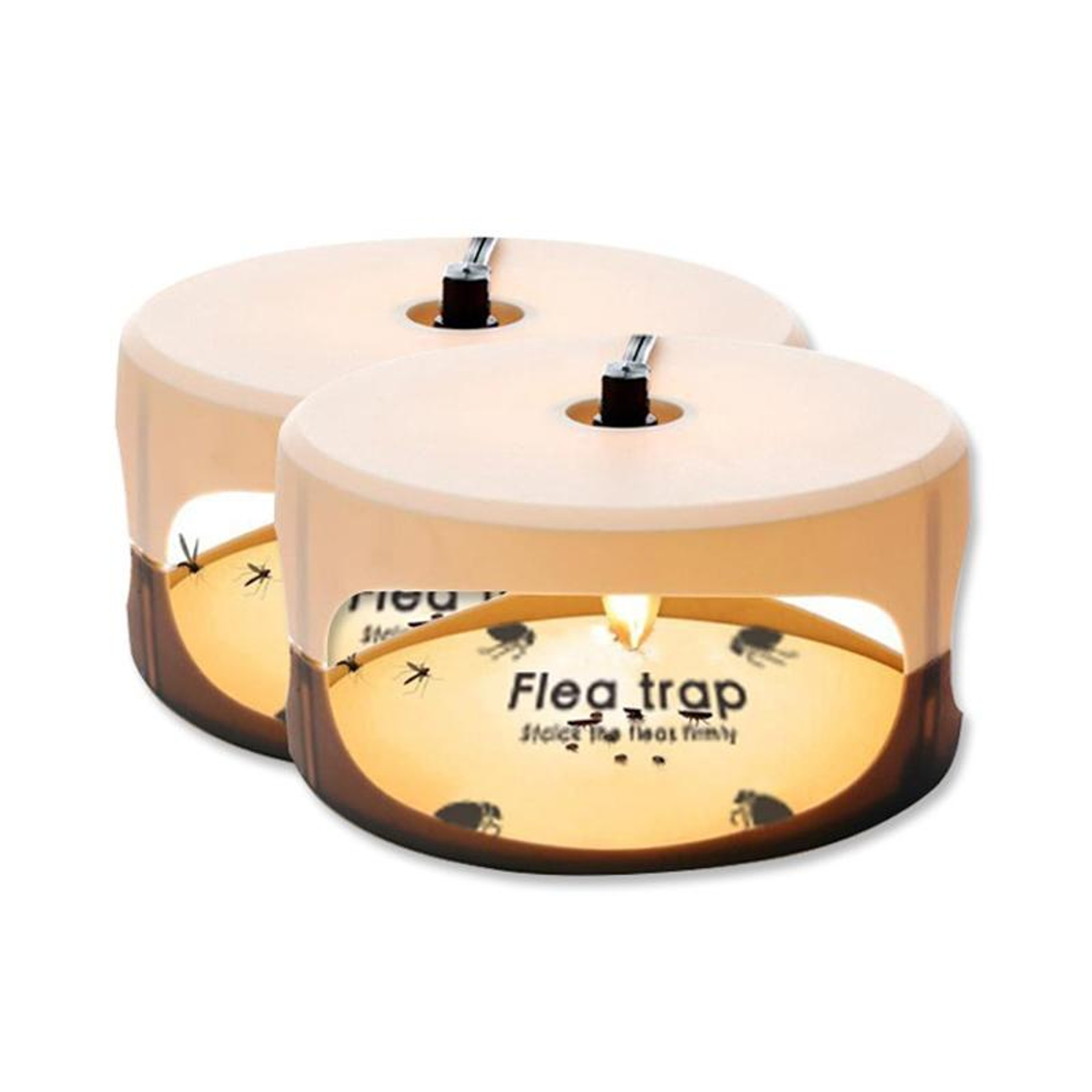 2PCS Flea Trap Indoor Pet Safe Sticky Light Trap For Cats Dogs  Home Pest Control 1