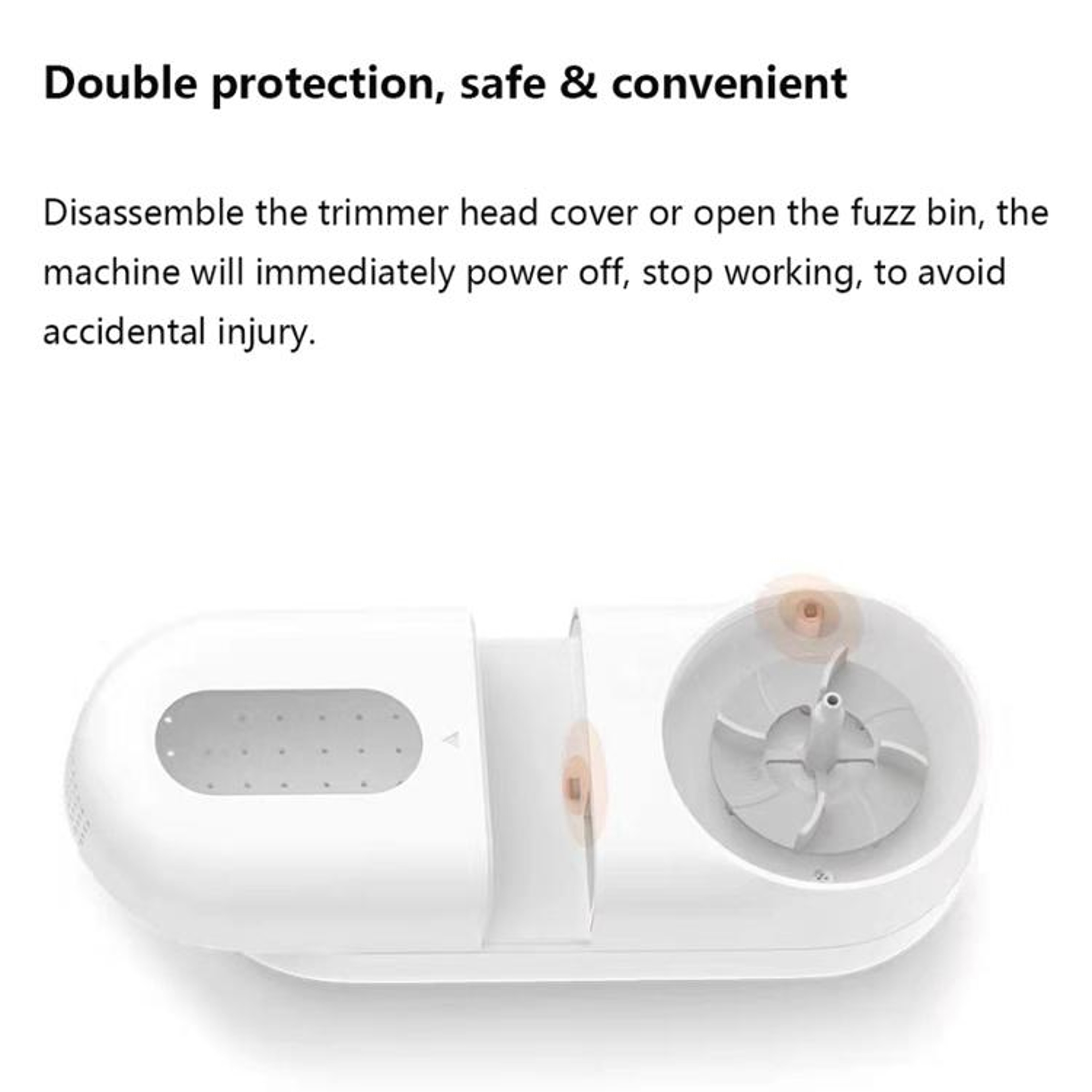 Portable USB Lint Remover Fabric Shaver With 5Blade Precision Defuzzer 7