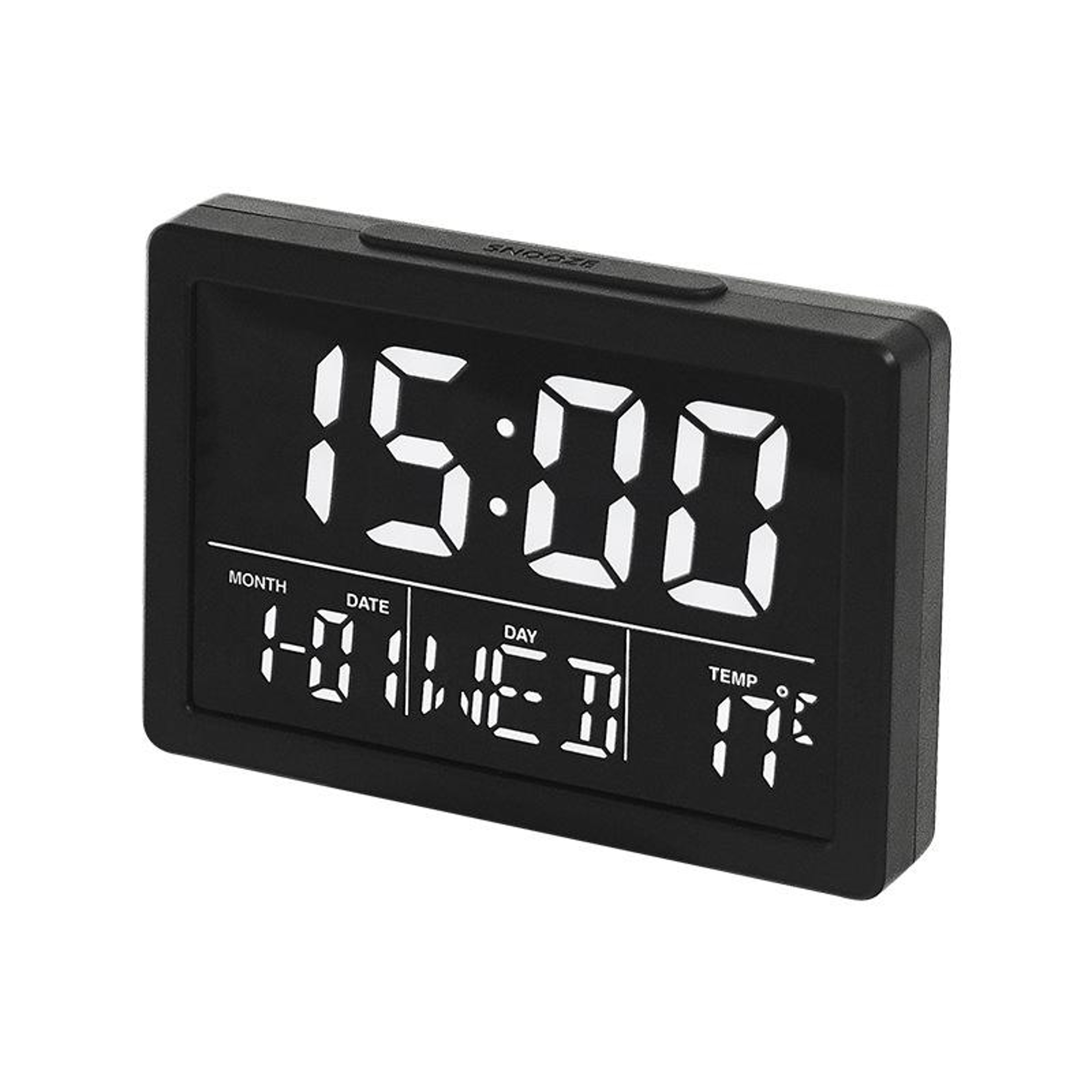 Smart Large Screen LED Alarm Clock With Temperature Display  Natural WakeUp Sounds 9
