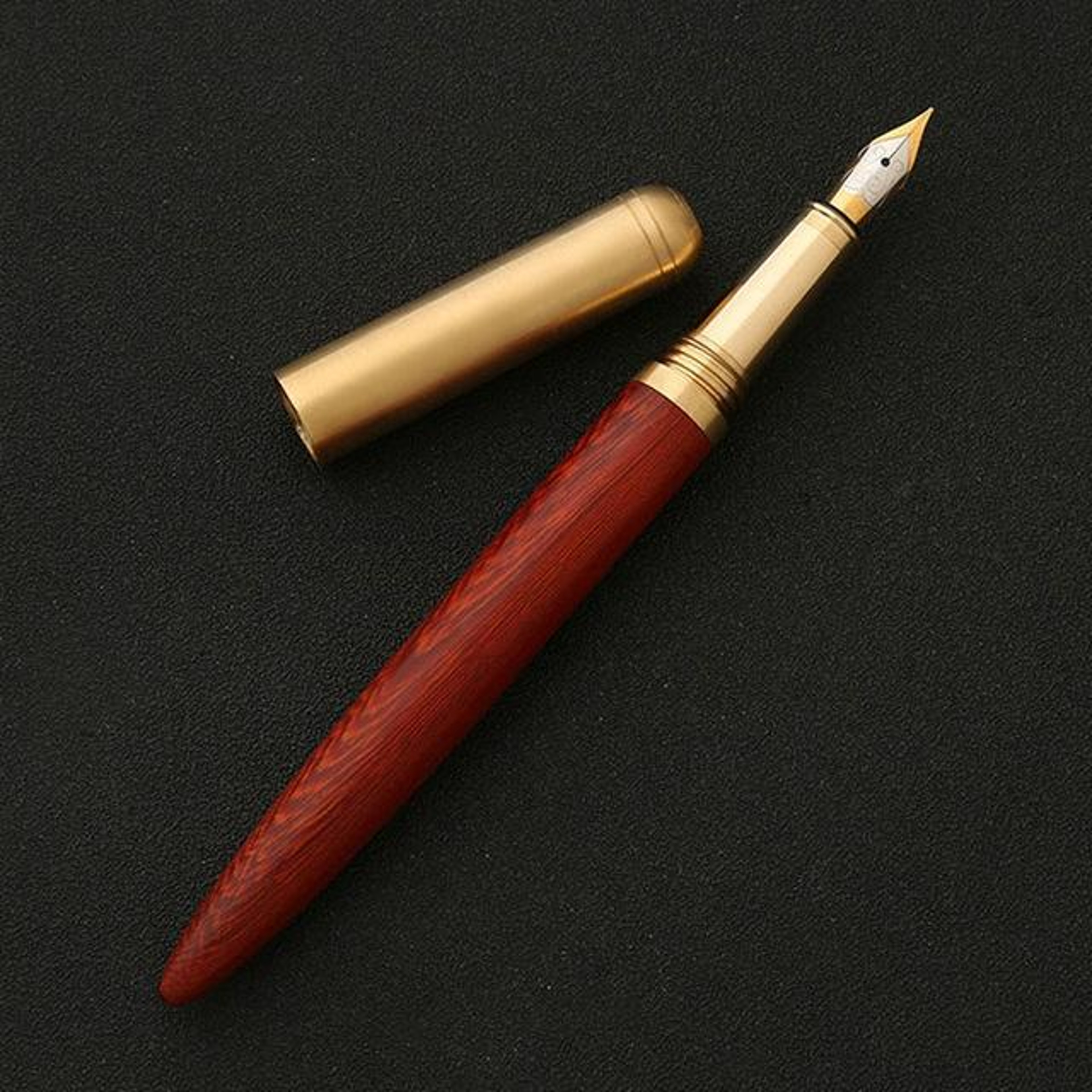 Luxury Wooden Fountain Pen 07mm Elegant Writing Pen For Office School  Gift Giving 8