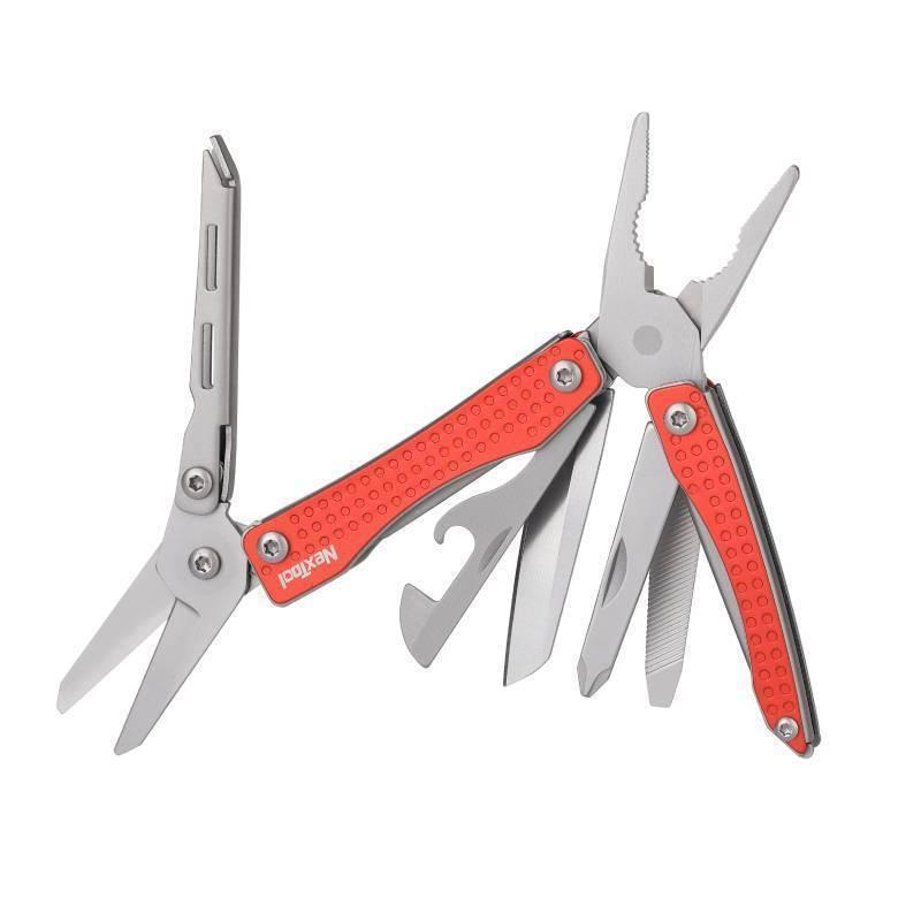 10-in-1 Mini Multitool Pliers Keychain with Pocket Knife & Scissors for Everyday Carry – view 1