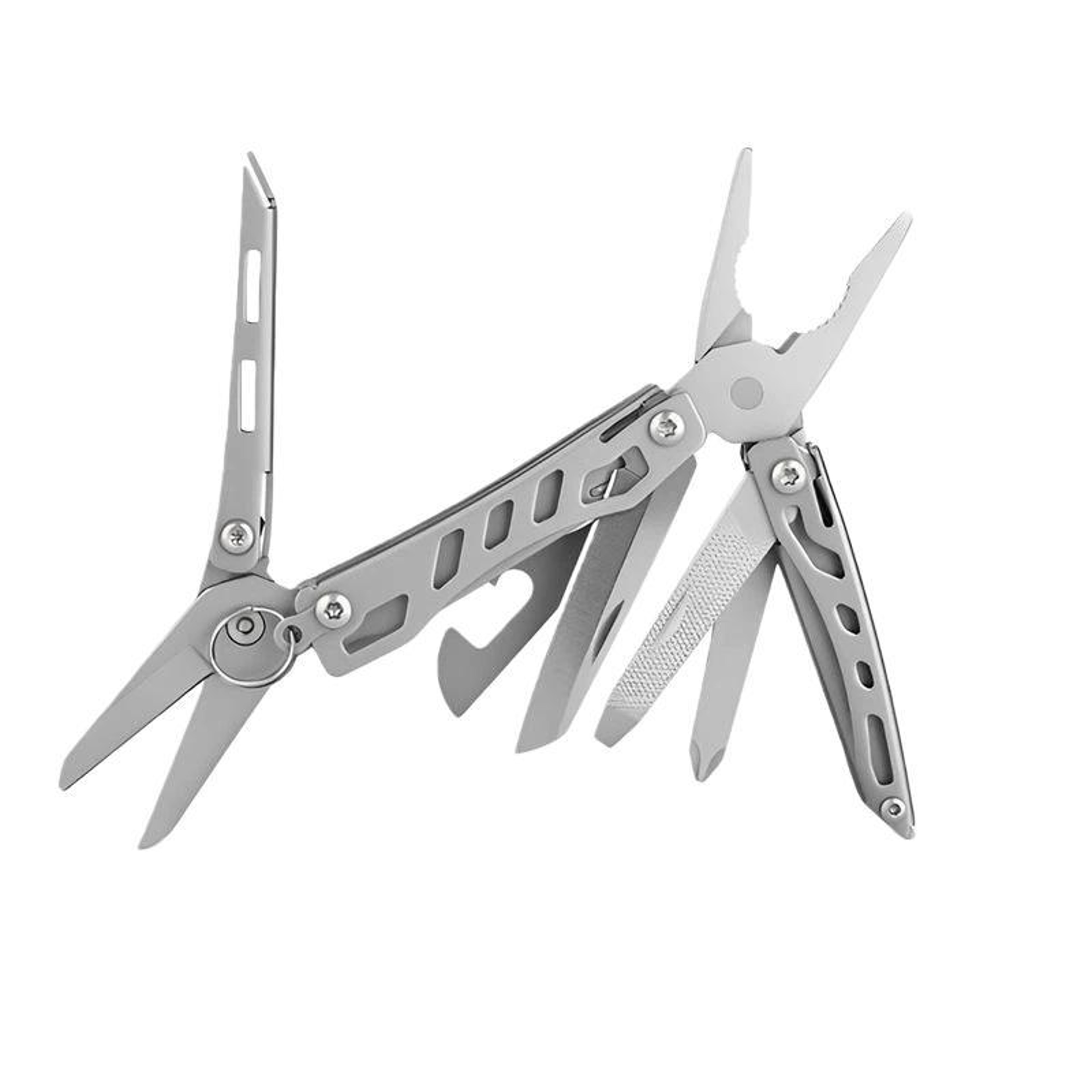 10-in-1 Mini Multitool Pliers Keychain with Pocket Knife & Scissors for Everyday Carry – view 9