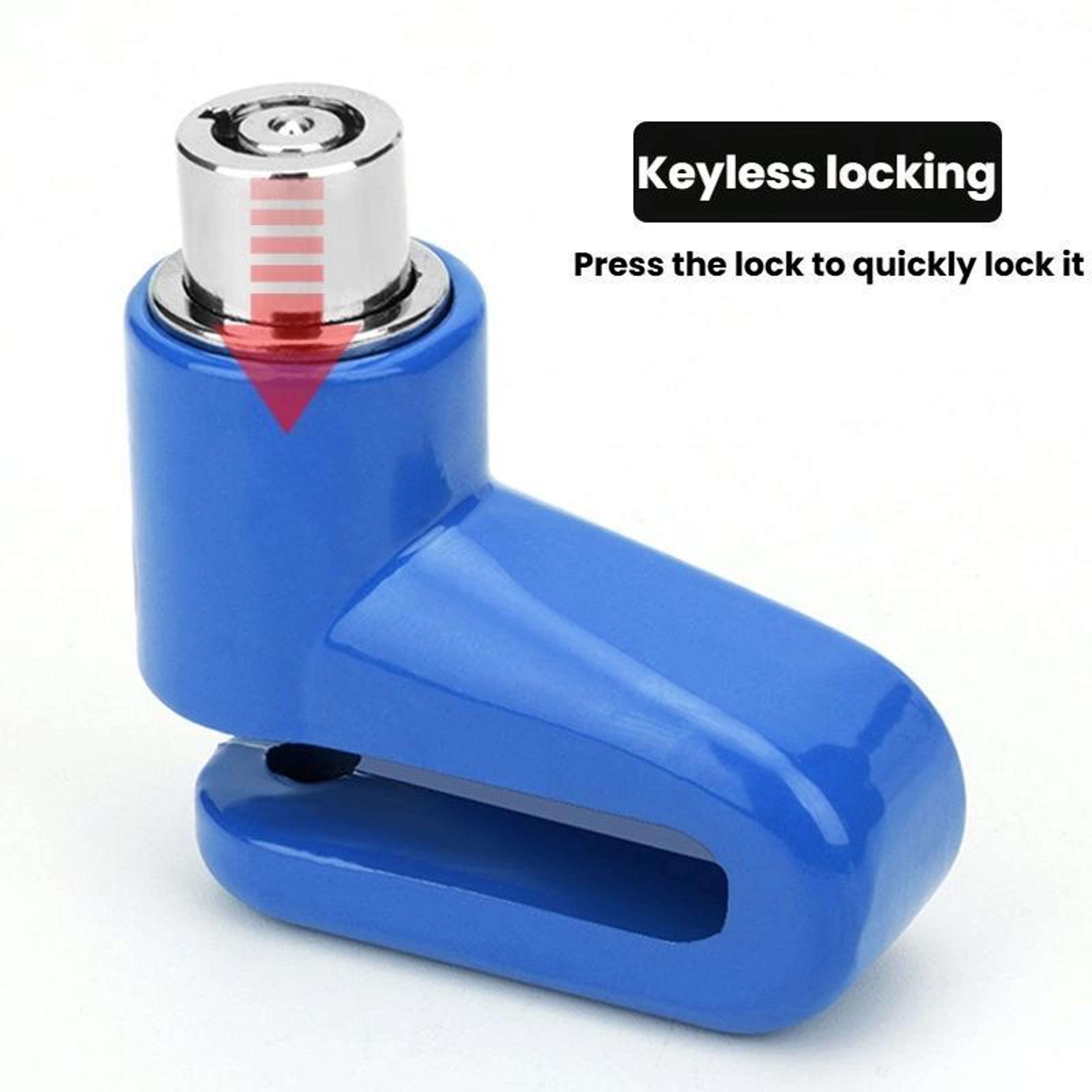 Bicycle Disc Brake Lock With Reminder Cable For Bikes  Motorcycles 4