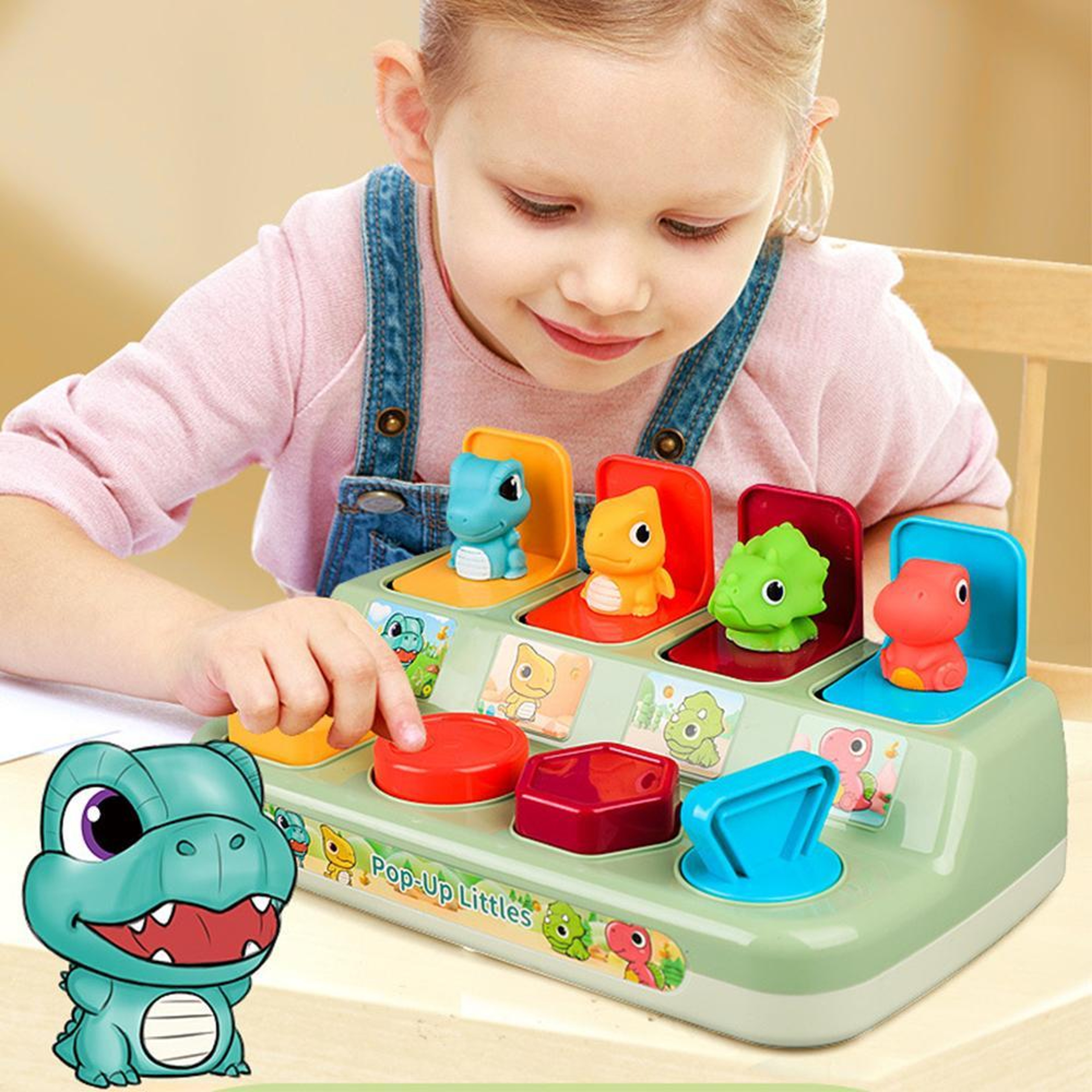 Montessori Pop-Up Animal Learning Box for Toddlers Fine Motor Skill Toy – view 1