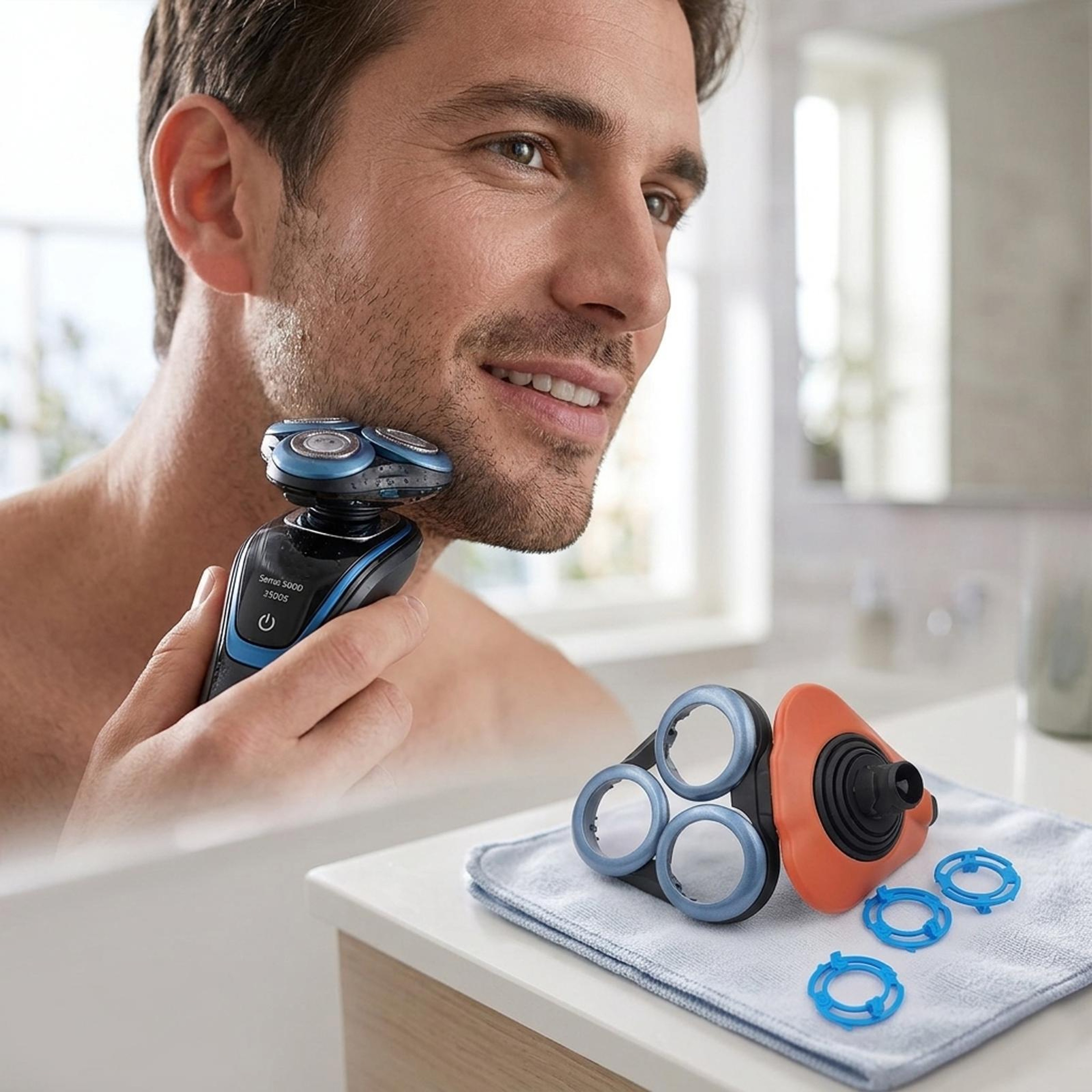 Philips X5000 Series Shaver Head Replacement Retainer Cover Base for Smooth Precision Shaving – view 3