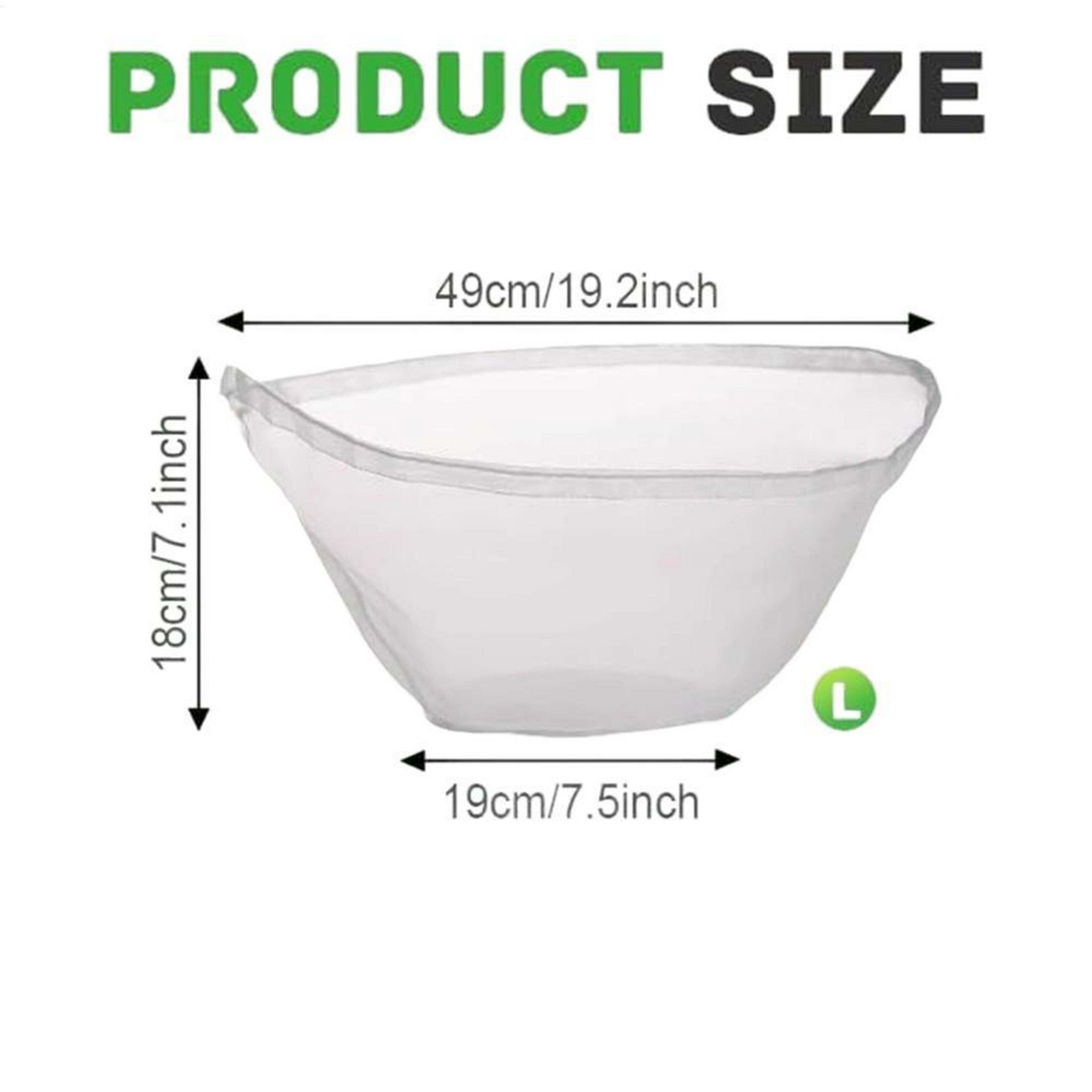 Drawstring Vegetable Strainer Bag Large Bowl Salad Dehydrator – view 6