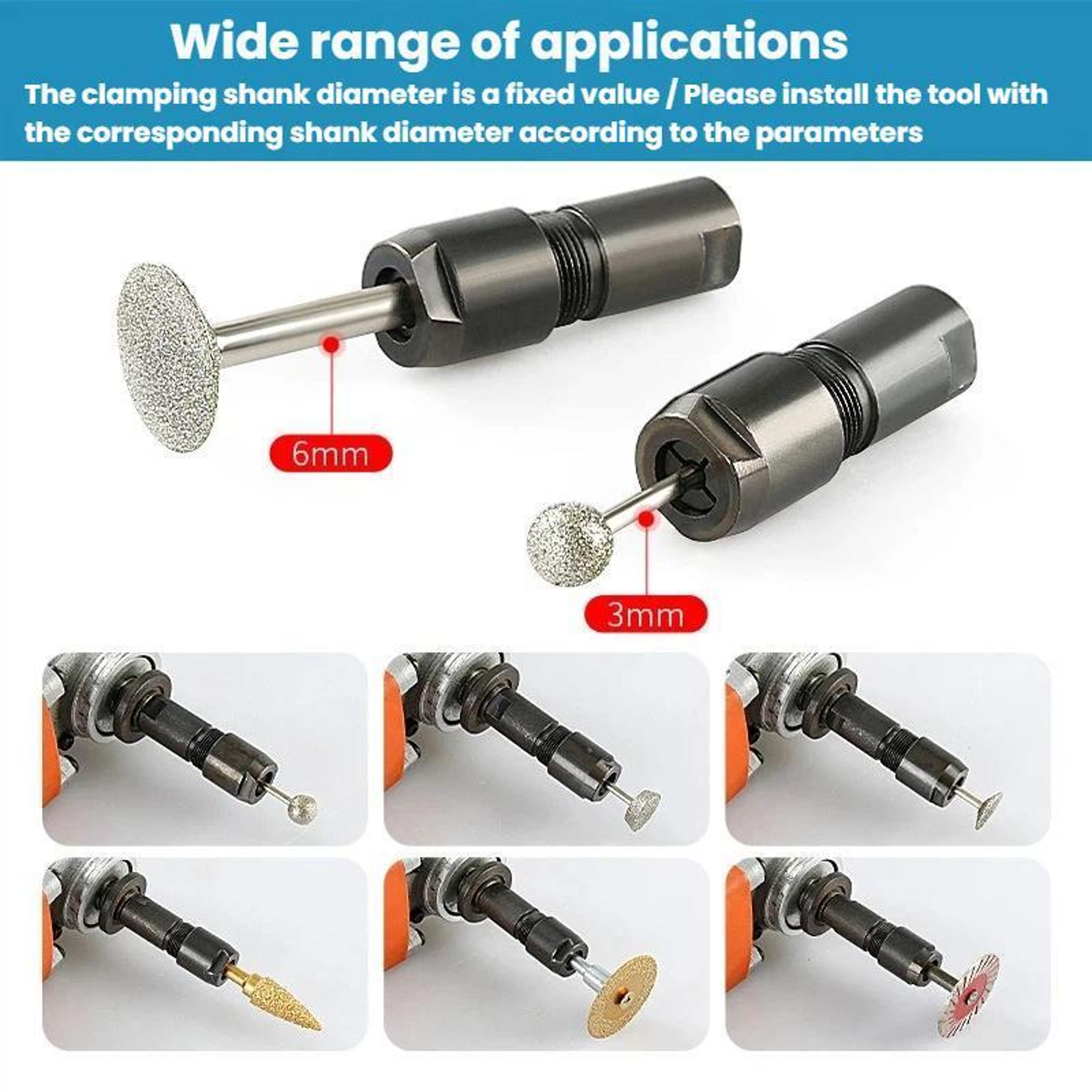Angle Grinder Conversion Kit Straight Grinder Chuck Adapter For Polishing Sanding  Grinding 2