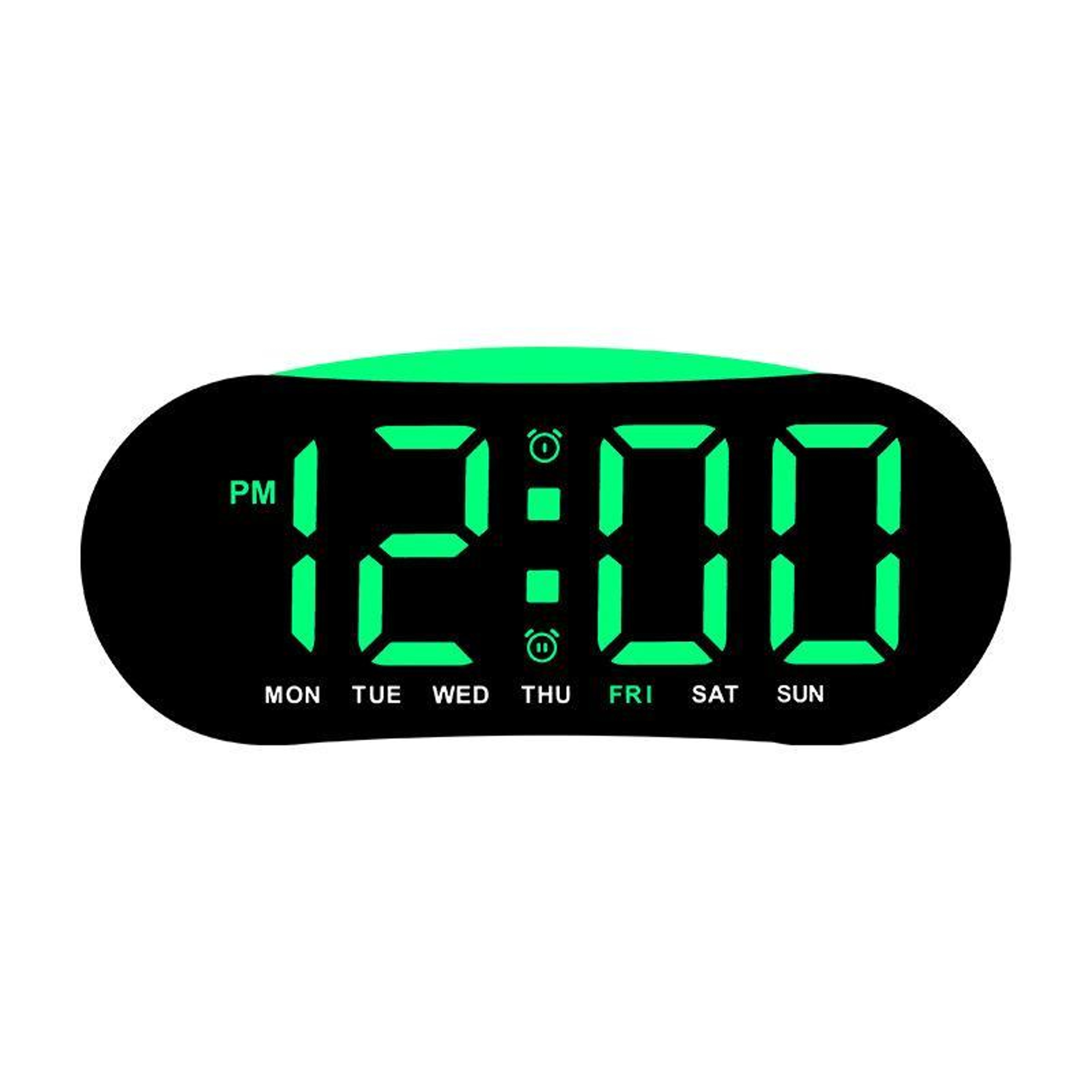 Smart LED Digital Alarm Clock with Night Light, Dual Alarms, Date & Temperature Display – view 10