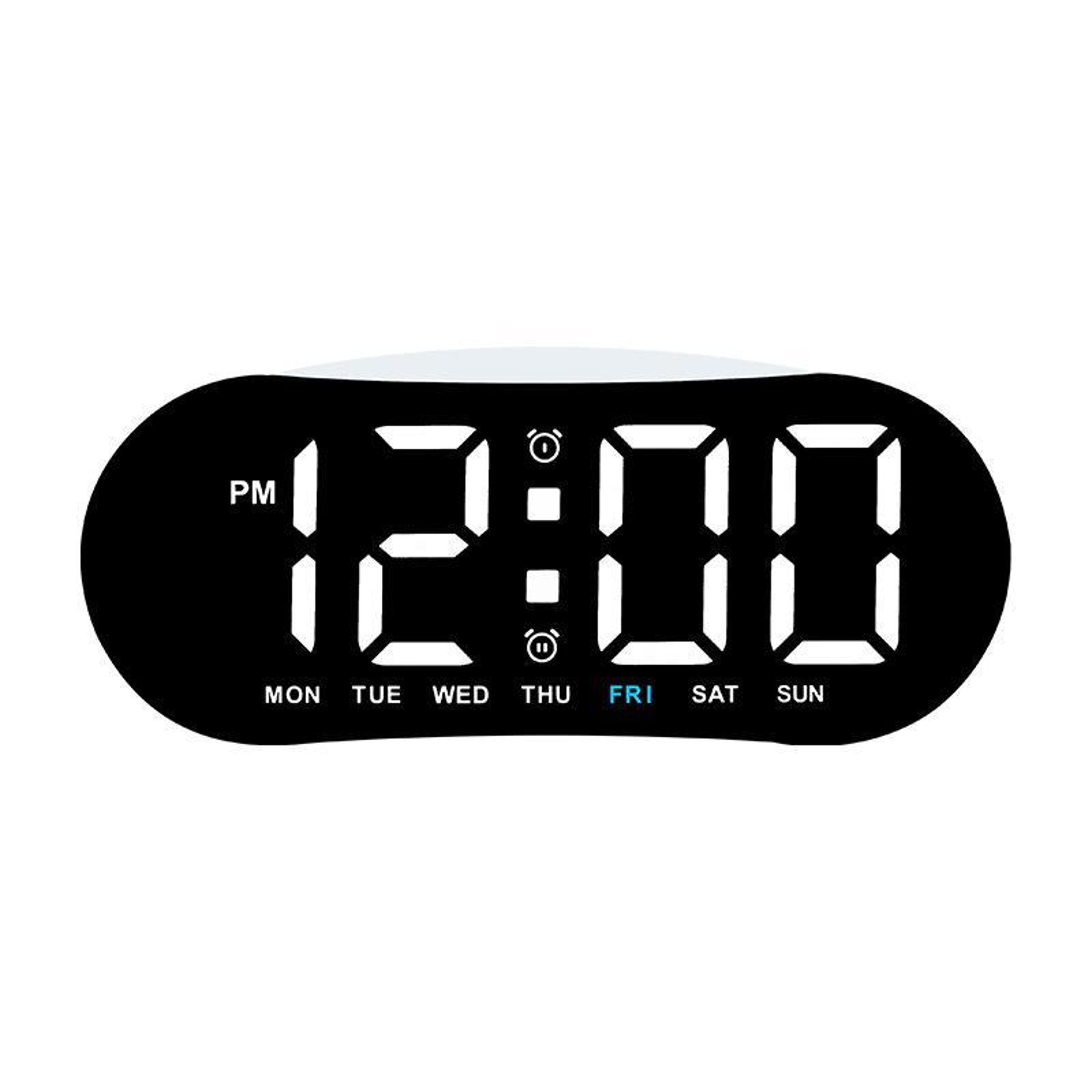 Smart LED Digital Alarm Clock with Night Light, Dual Alarms, Date & Temperature Display – view 14