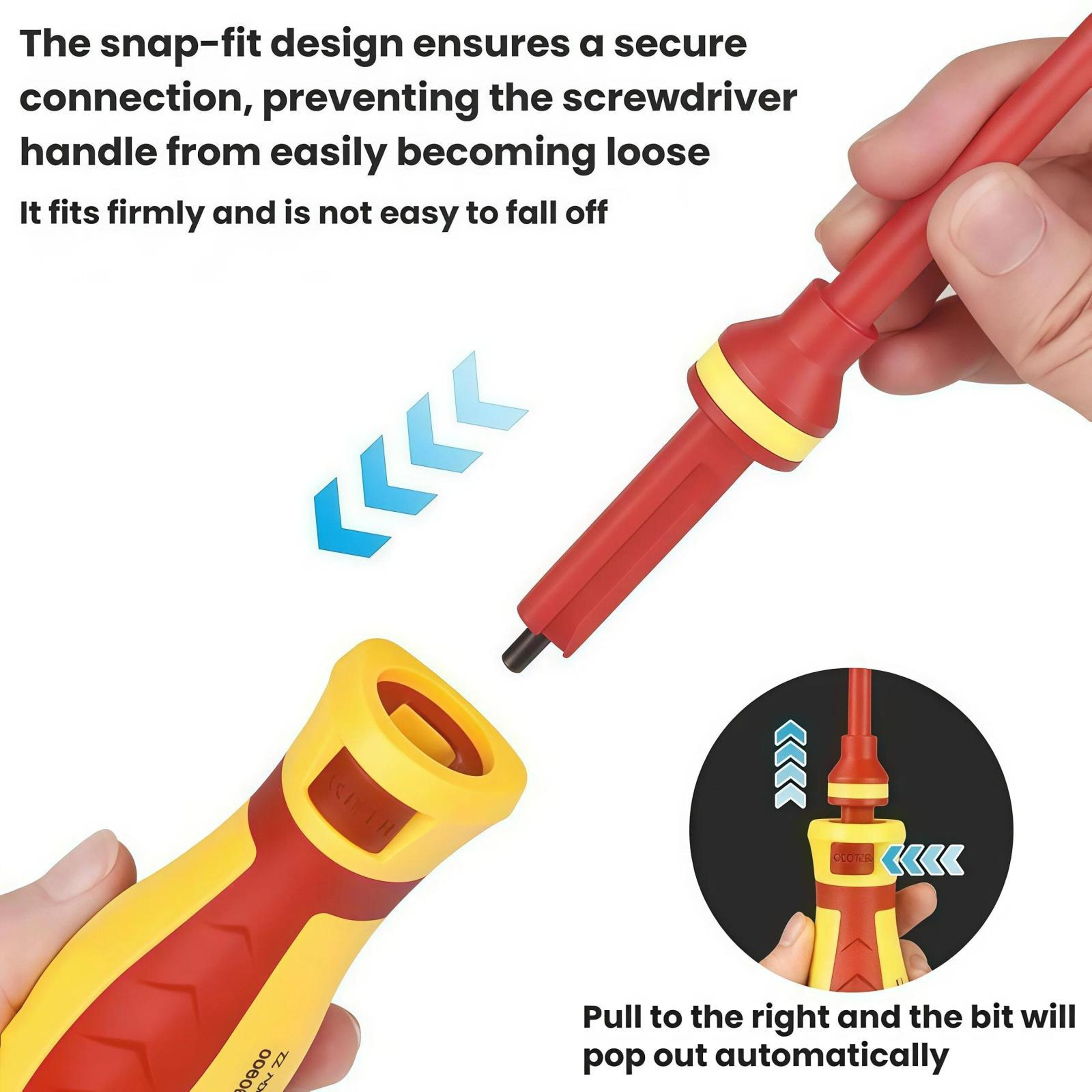 13-Piece Insulated Screwdriver Set with Voltage Tester and High-Voltage Protection for Electricians – view 4
