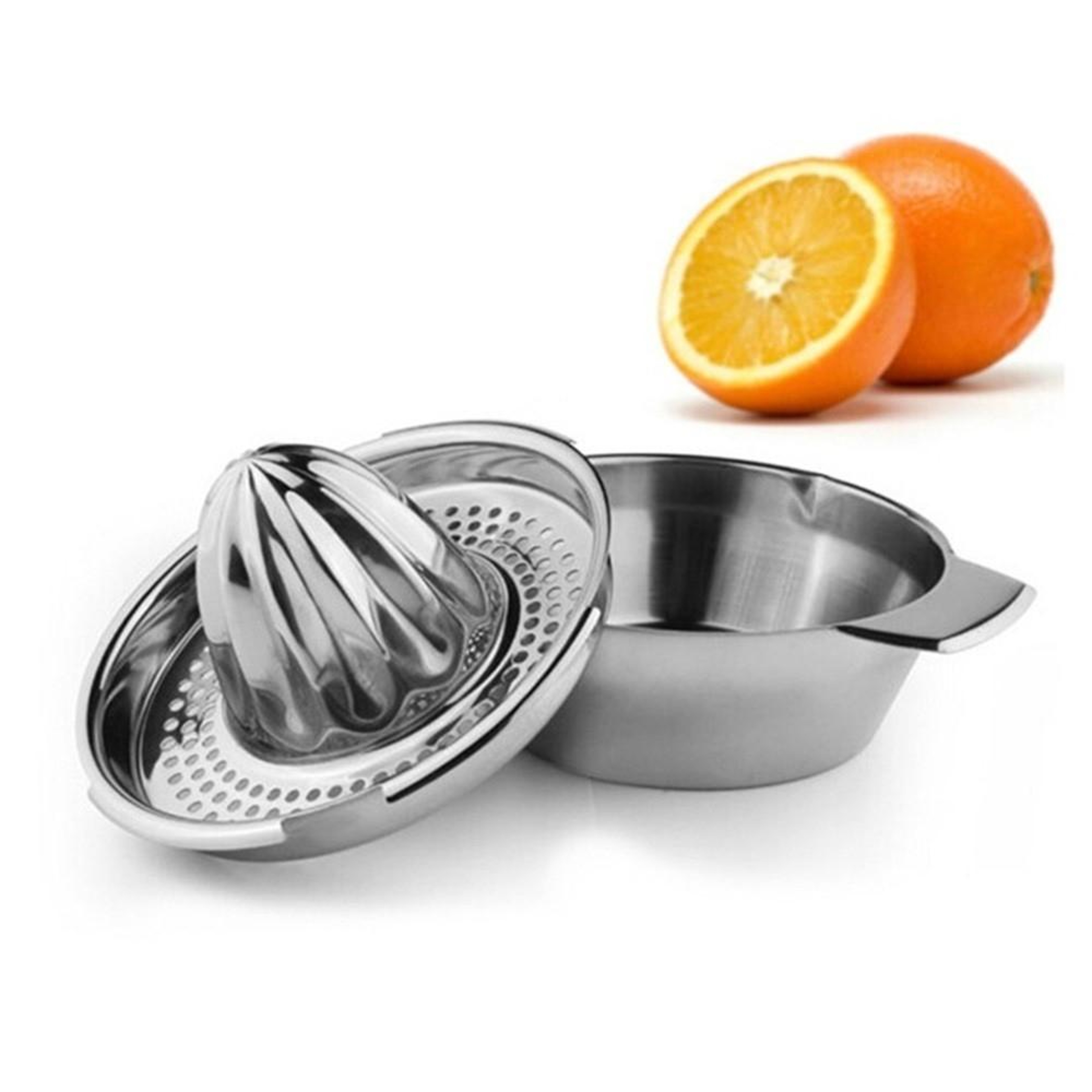 Dual Press Aluminum Citrus Juicer Manual Lemon Squeezer For Kitchen And Bar Random Color 5
