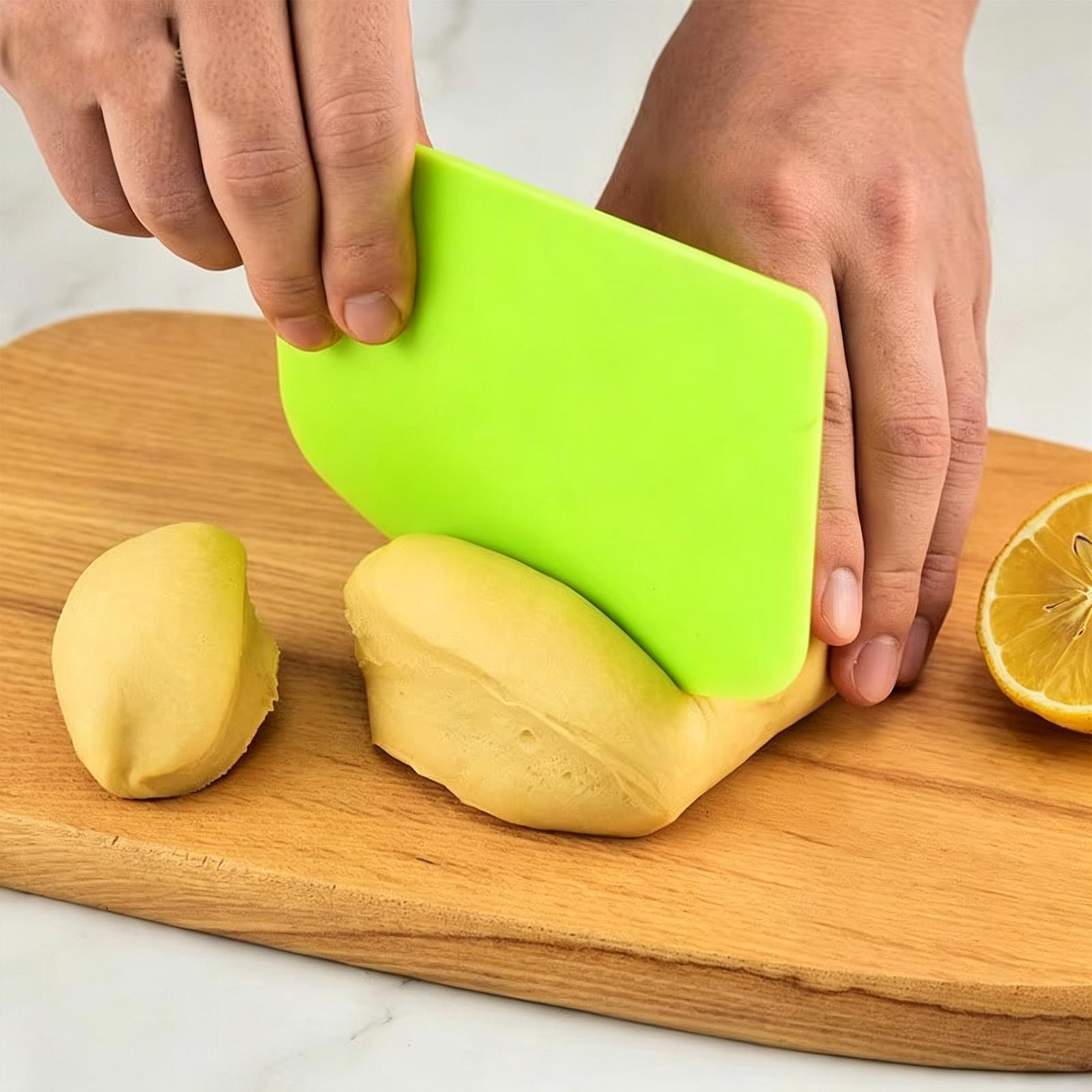 Flexible Plastic Dough Scraper & Baking Spatula for Bread, Pastry and Cake Decorating – view 1