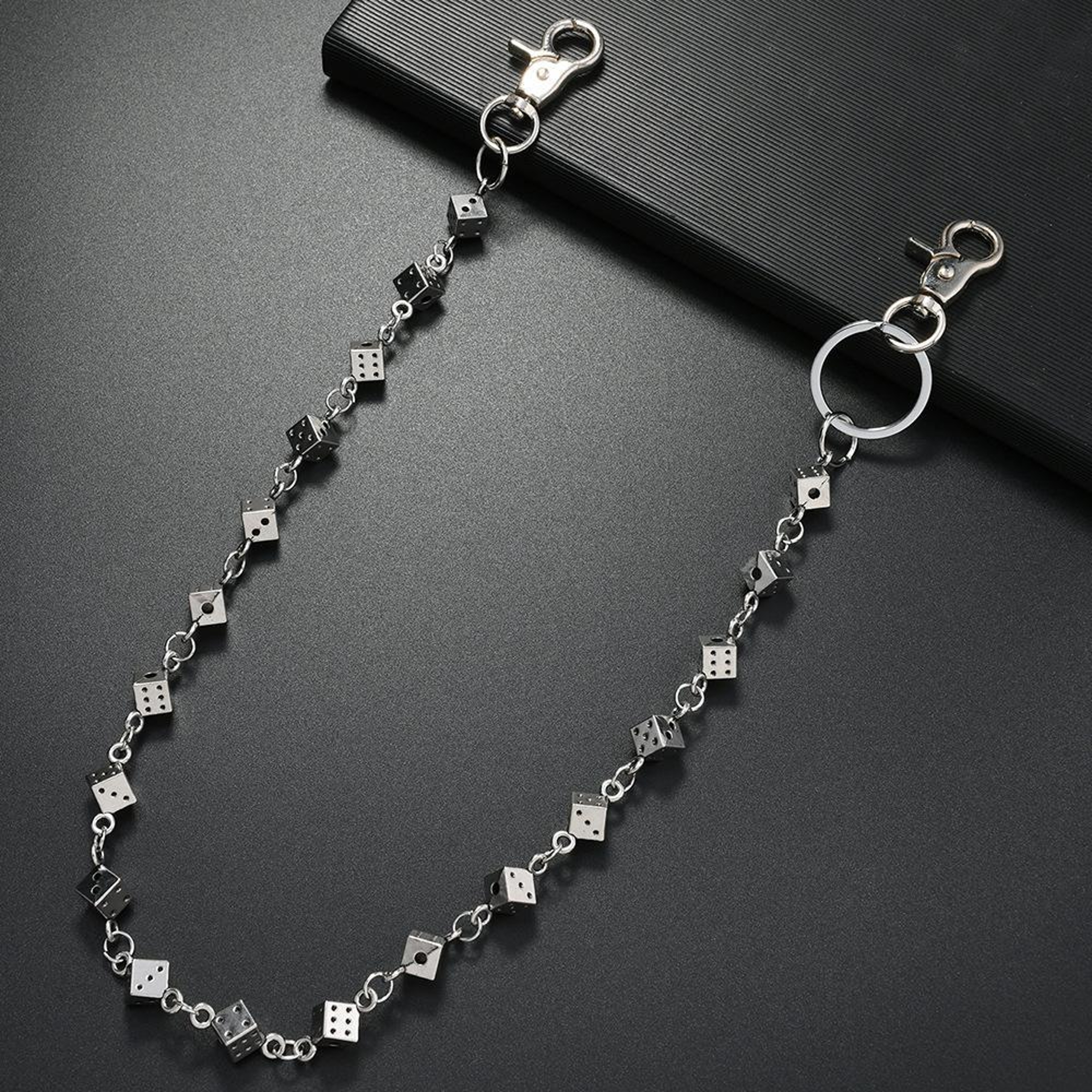 Gothic Dice Jeans Chain Wallet Chain Punk Style Metal Keychain Accessory 1