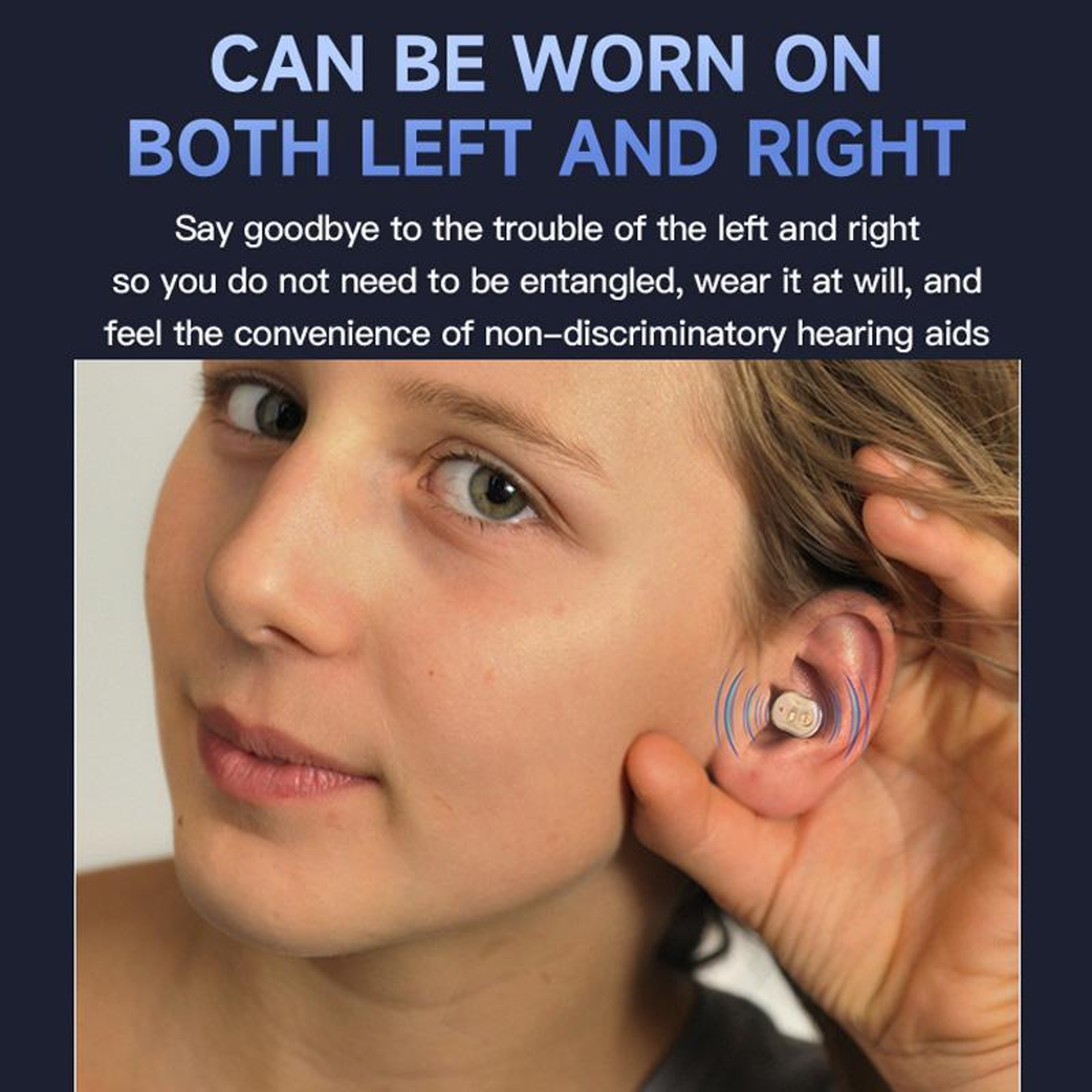 Rechargeable Invisible Hearing Amplifier for Seniors with Noise Reduction & Charging Case – view 10