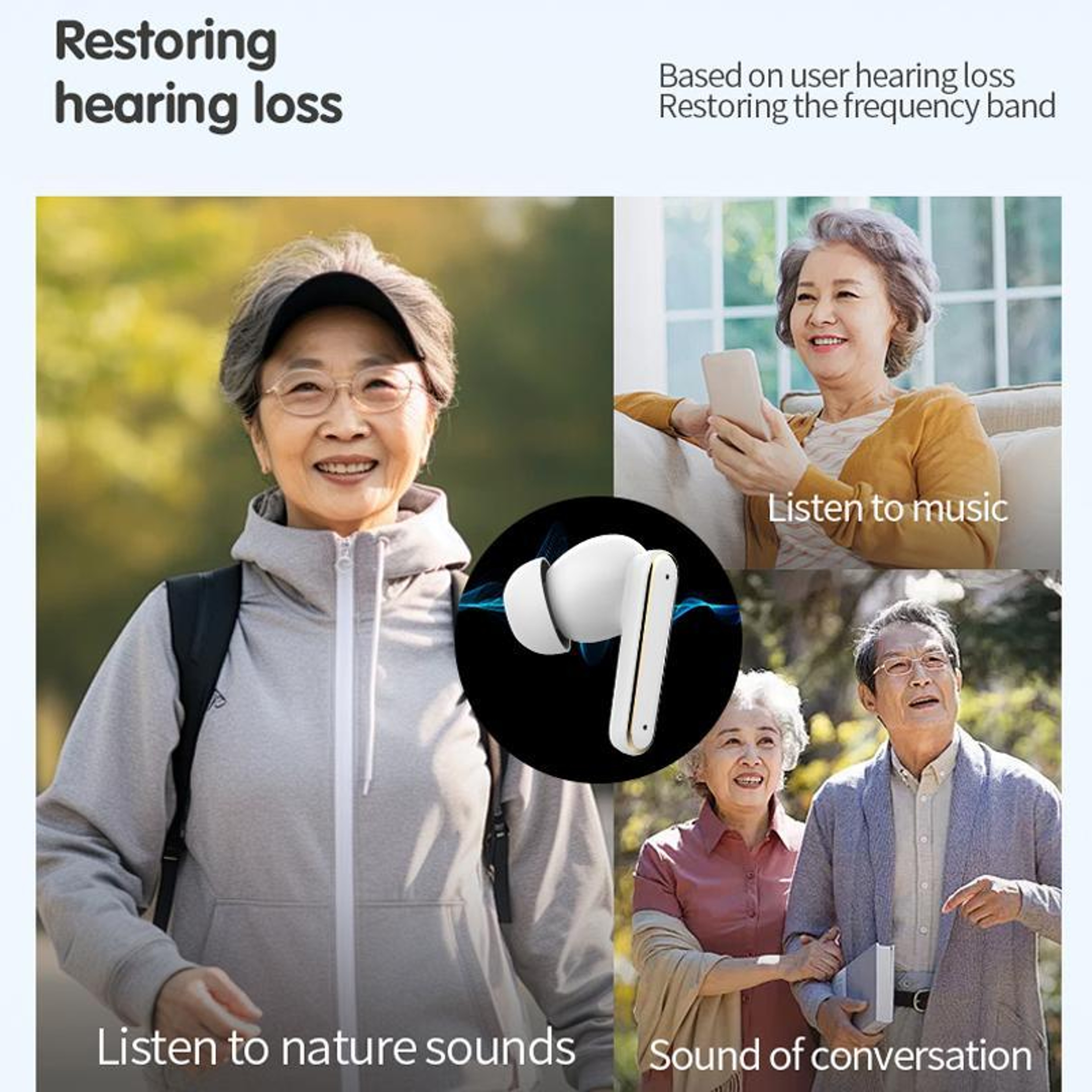 Rechargeable Digital Hearing Aid With Smart Touch Control  Charging Case 2