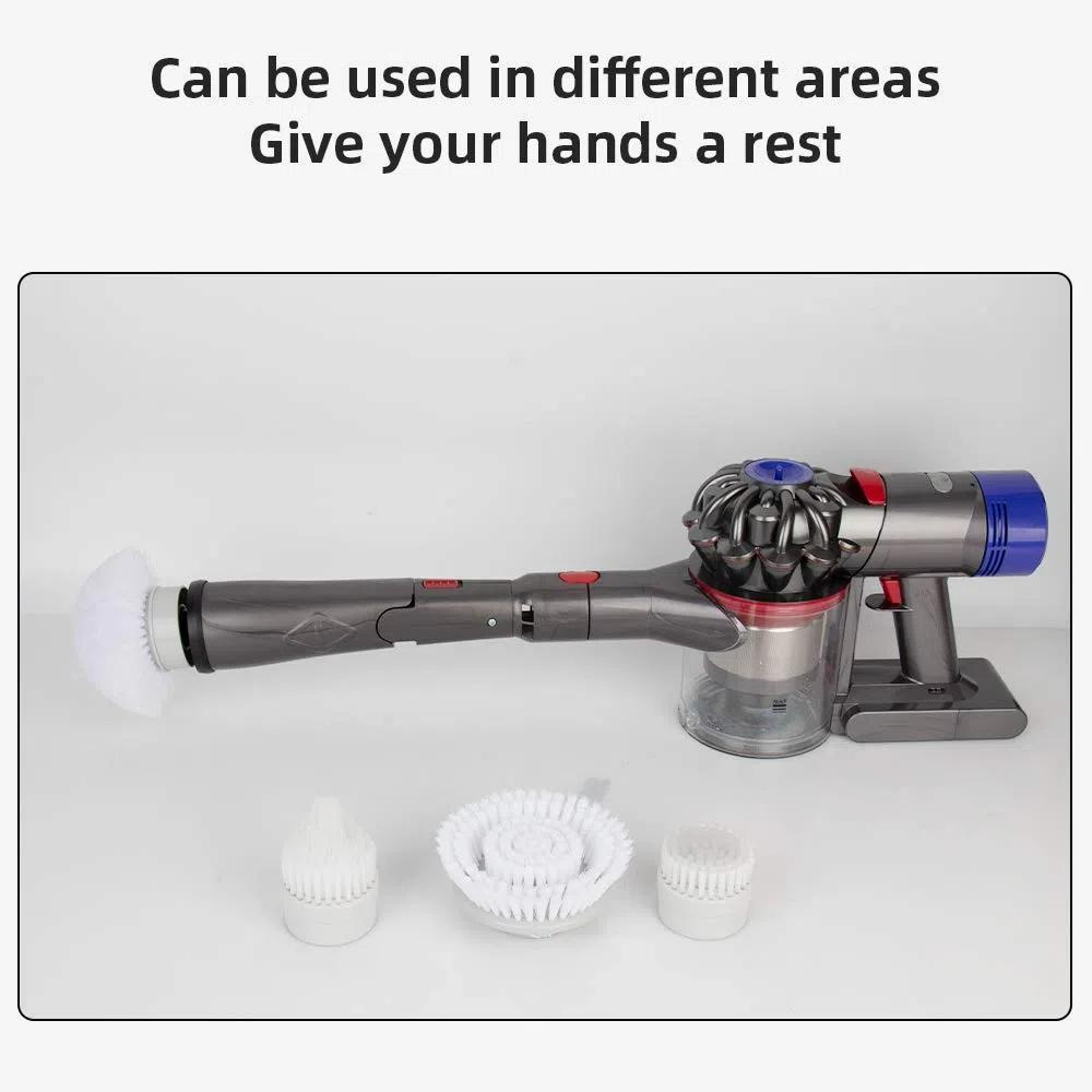 Dyson Vacuum Cleaning Brush Set Hard Bristle Floor & Bathtub Attachments – view 5