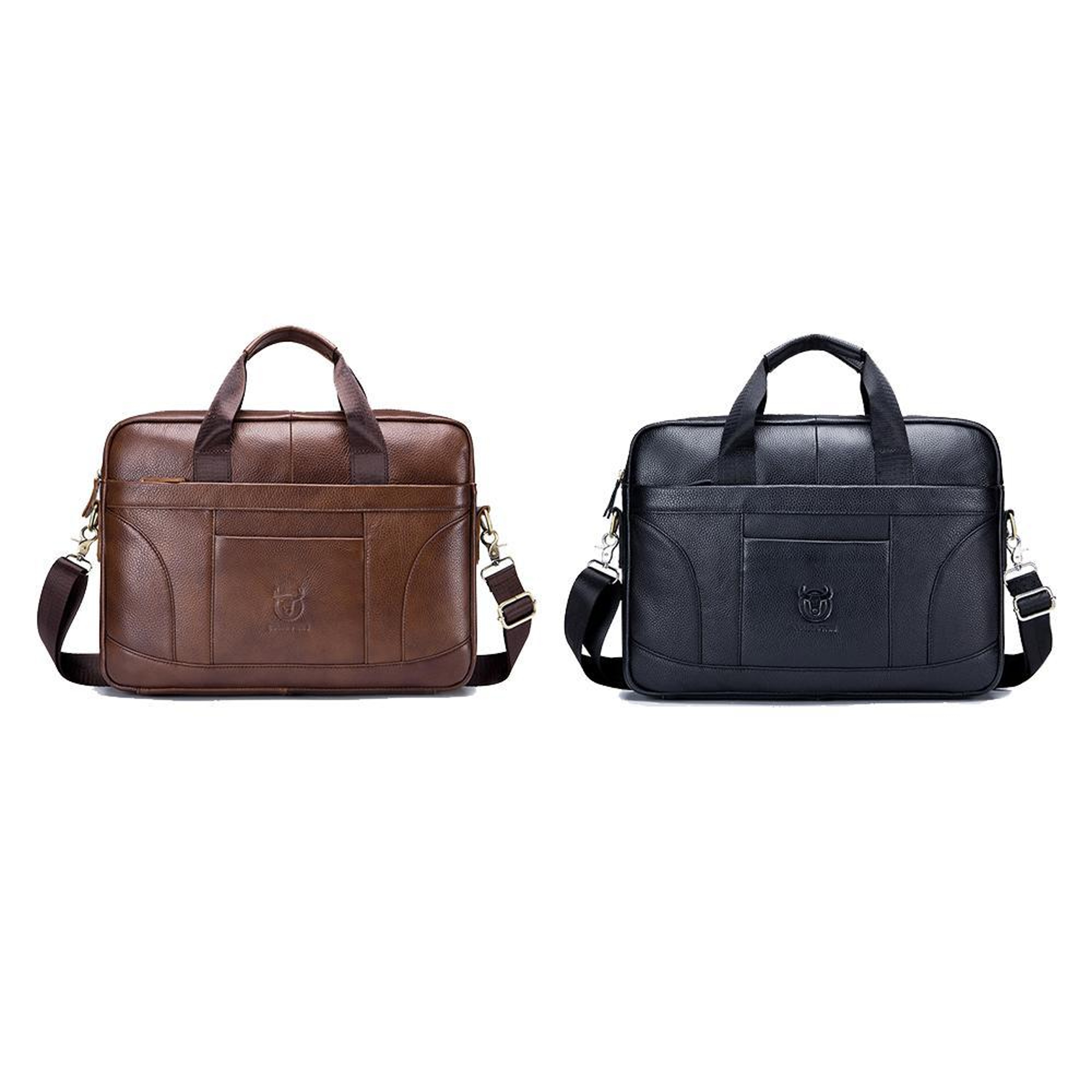 Premium Large Capacity Cowhide Briefcase for Business Professionals – view 2