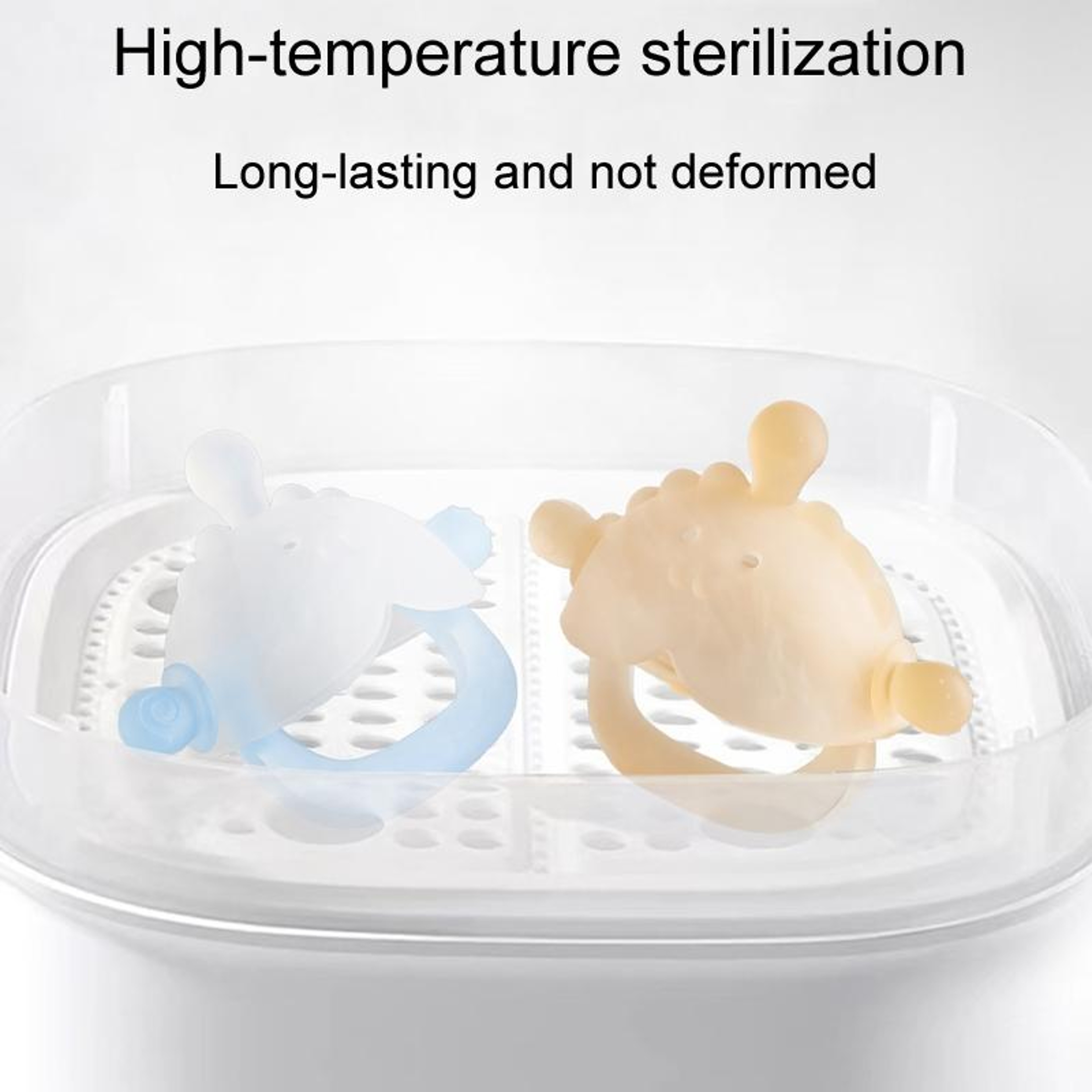 Baby Silicone Teether For Small Months Soothing  Safe Chew Toy 3