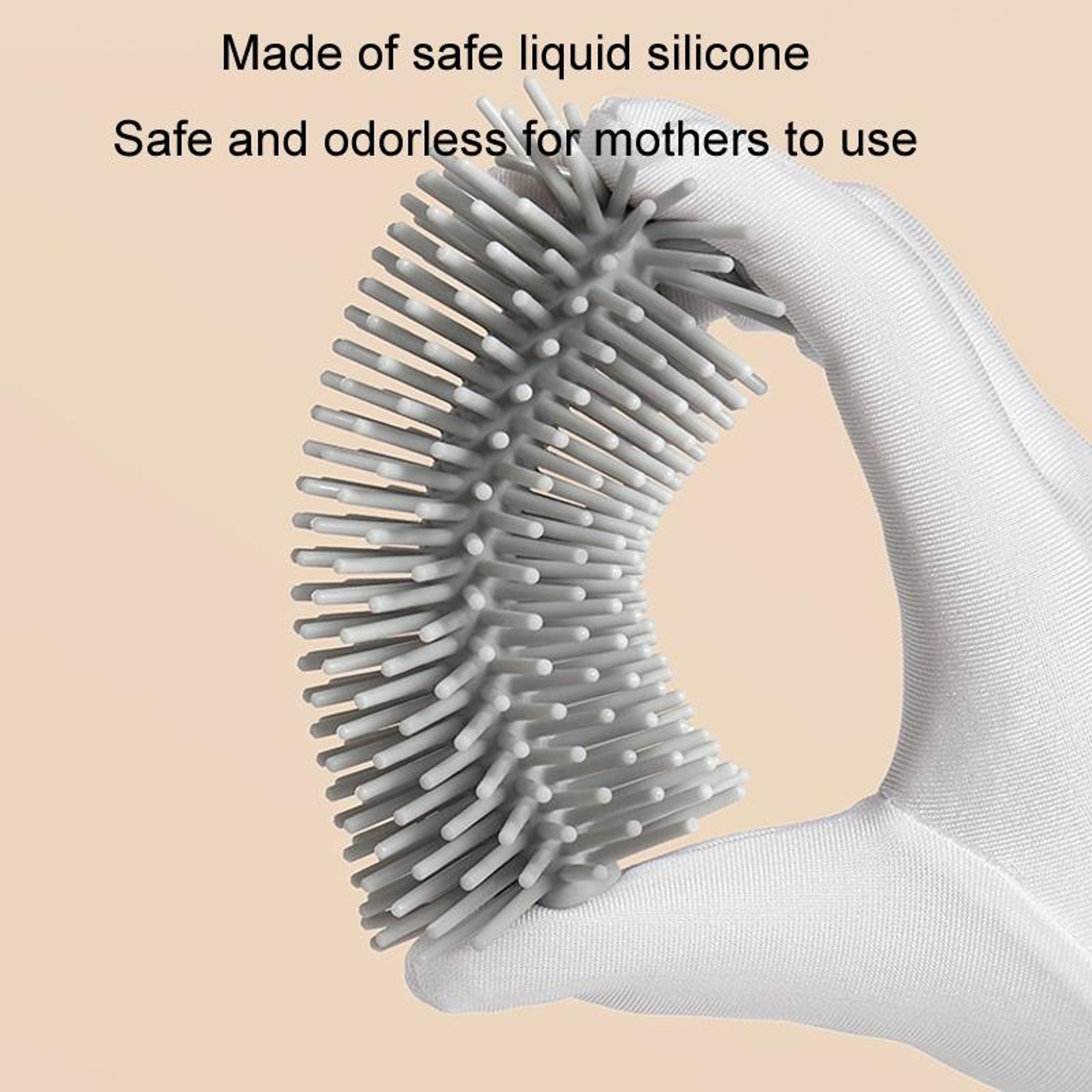 Premium Silicone Rotating Bottle Cleaning Brush Set Baby Bottle Straw  Nipple Cleaner 1