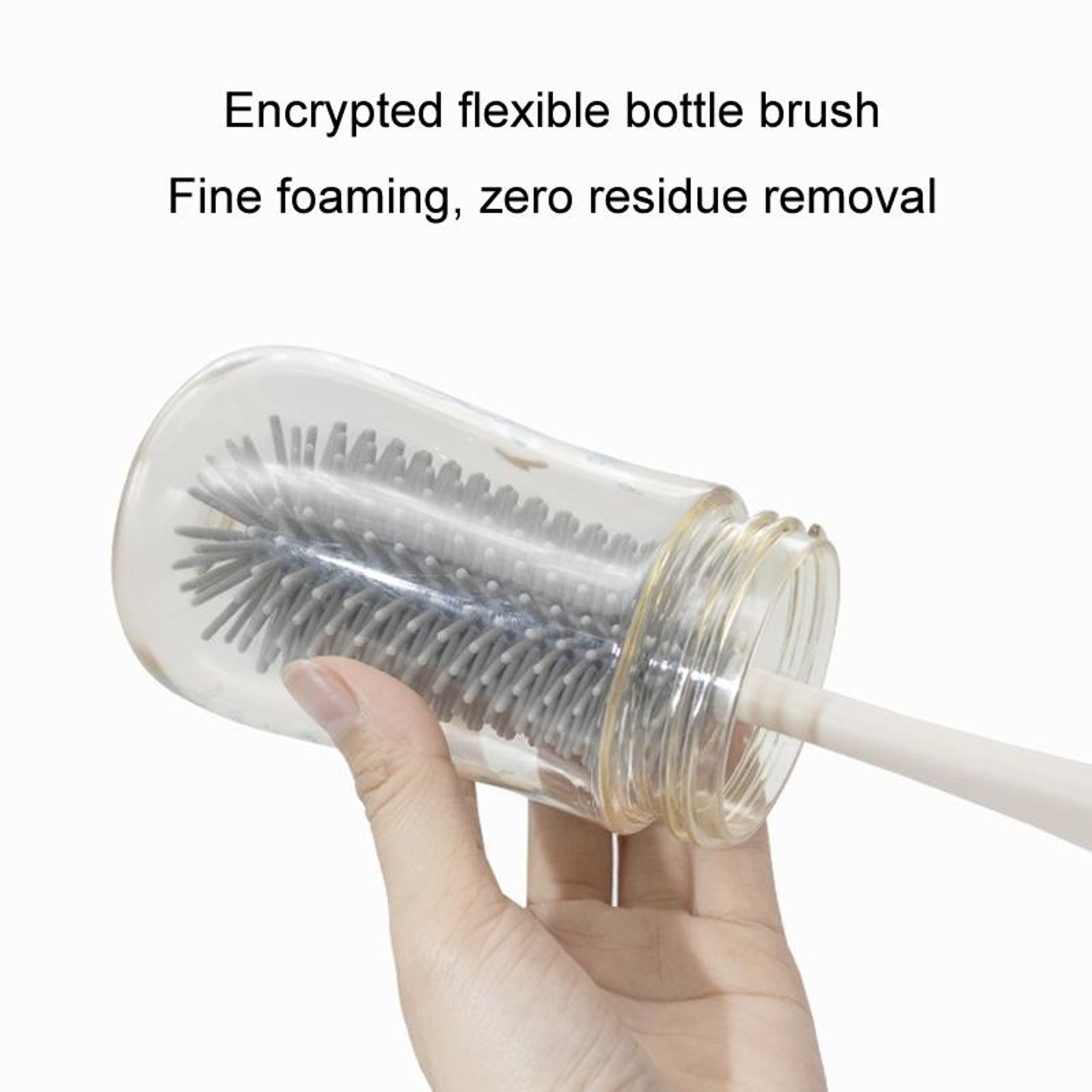 Premium Silicone Rotating Bottle Cleaning Brush Set Baby Bottle Straw  Nipple Cleaner 6