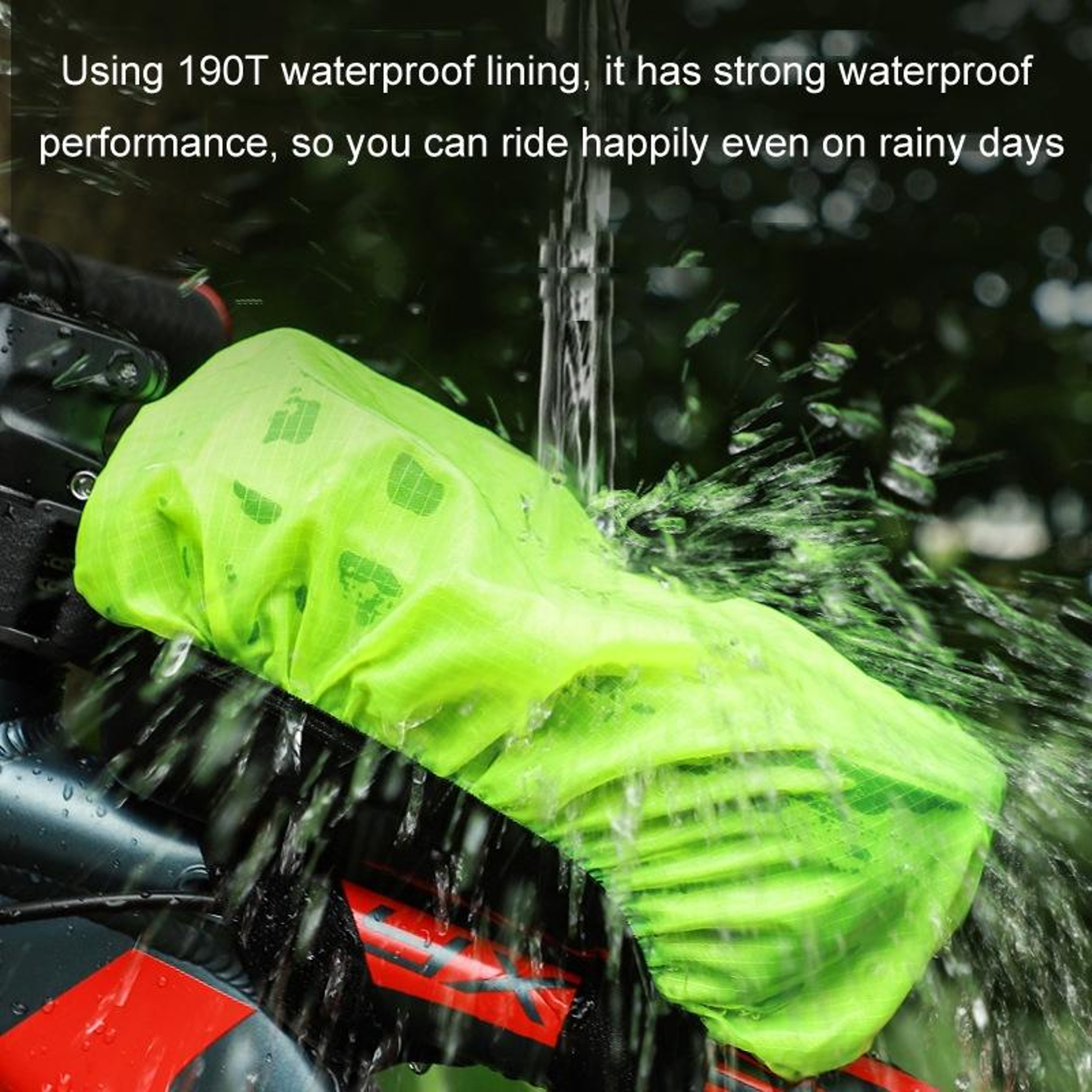 Waterproof Bicycle Front Bag Cover Dust  Rain Protection 4