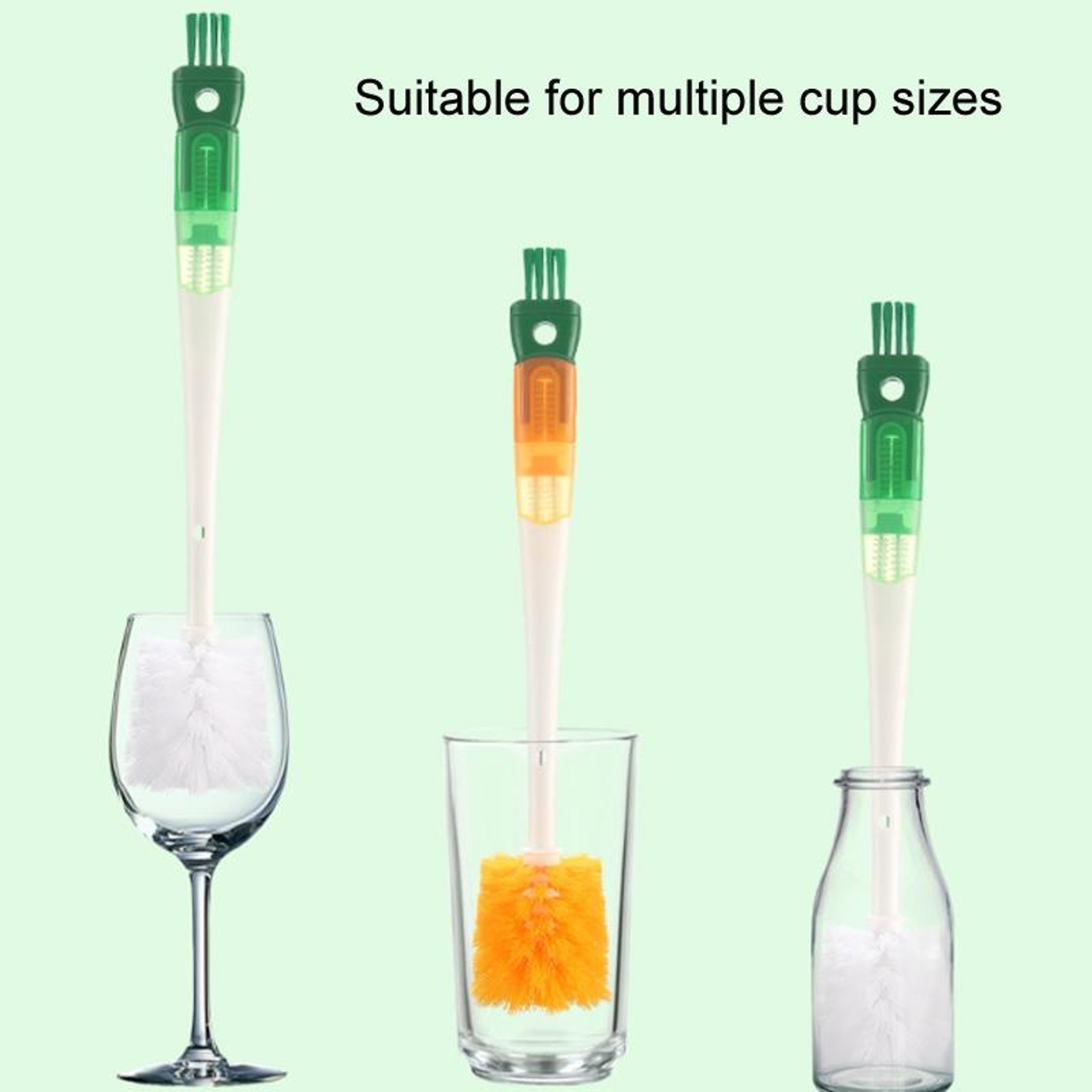 Premium 5 In 1 Multifunctional Cup  Bottle Cleaning Brush With Straw Tool 2