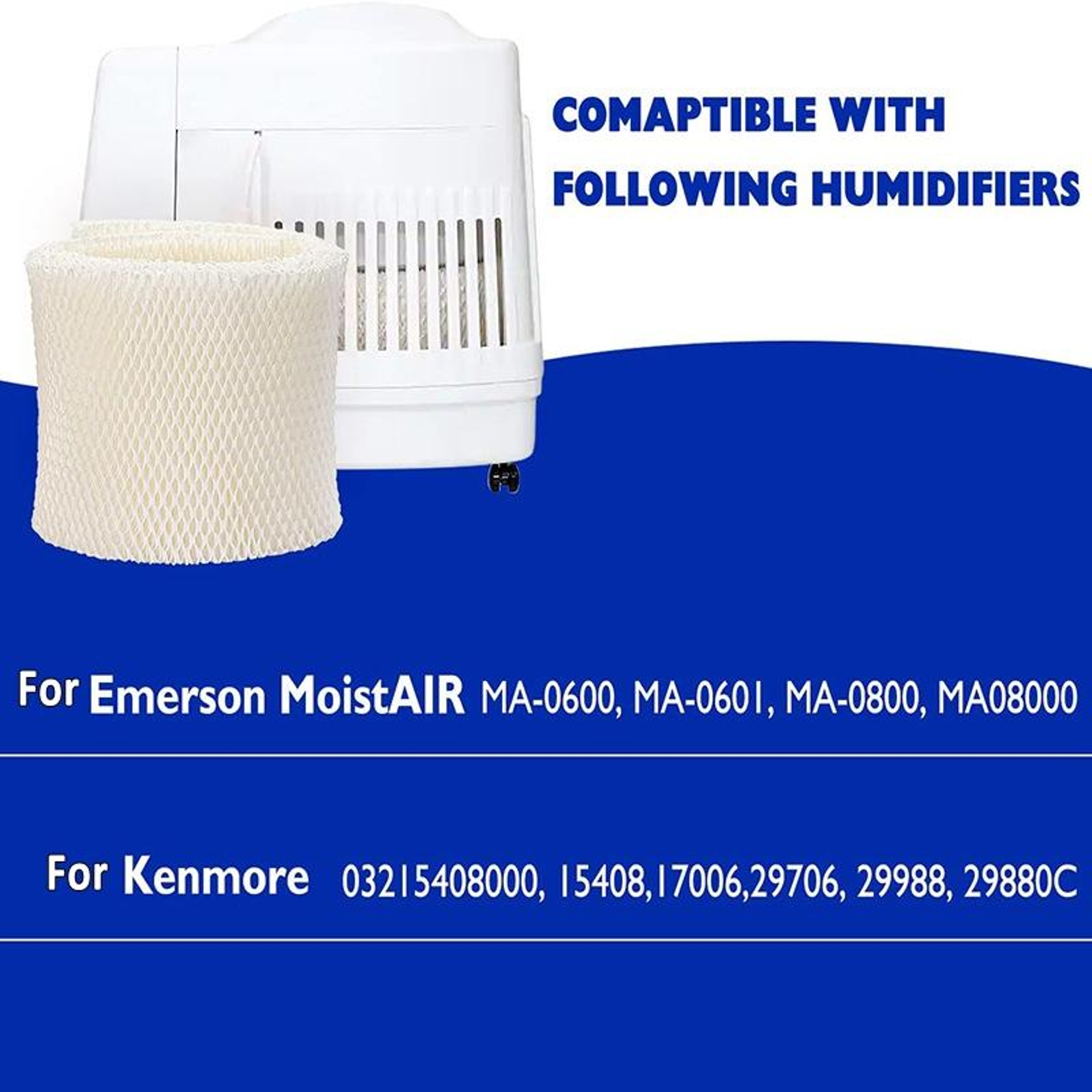Premium Humidifier Wick Filter Replacement for Aircare & Kenmore Models, High Absorbency Moisture Pad – view 6