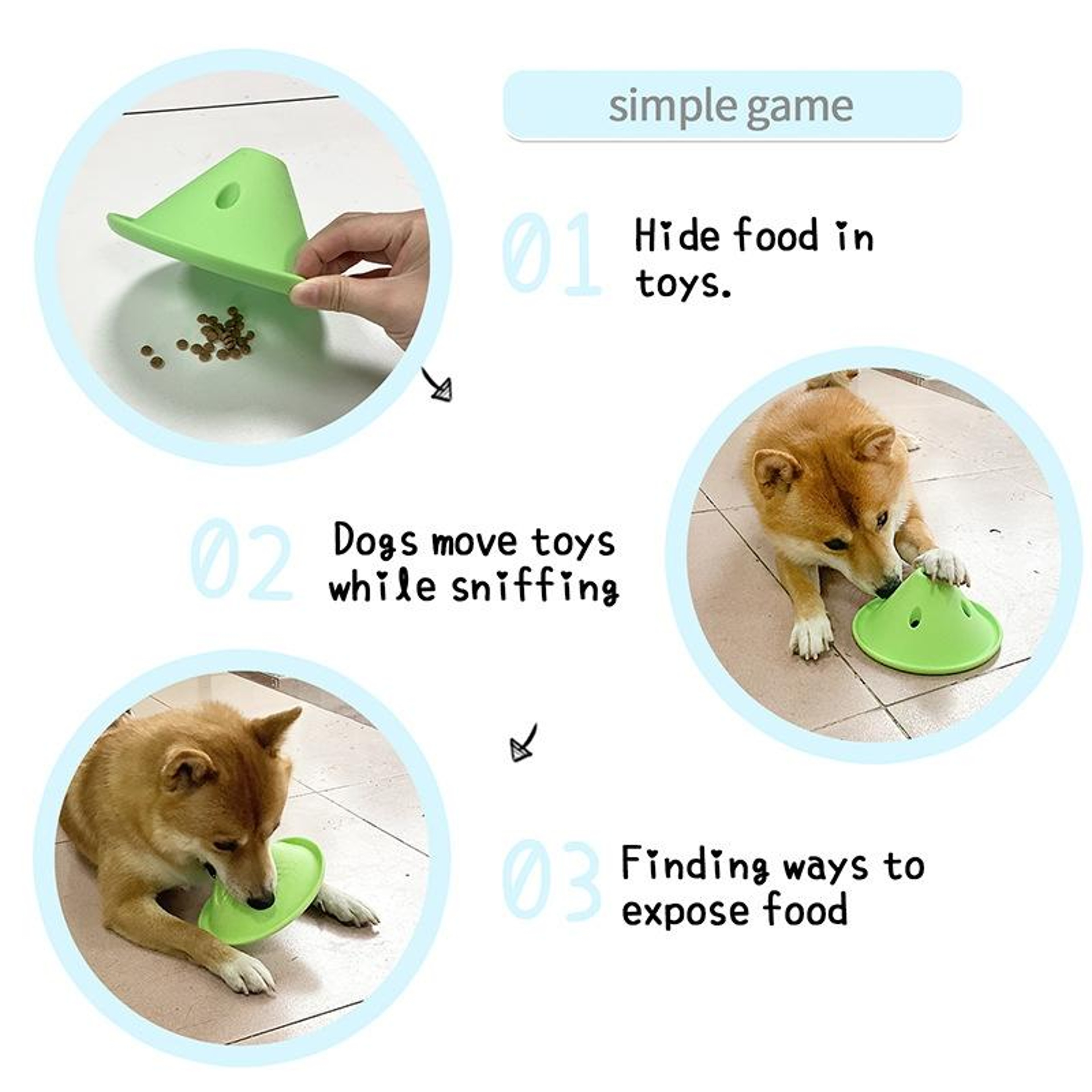Interactive Silicone Dog Slow Feeder Bowl Puzzle Toy For Healthy Eating  Mental Enrichment 4