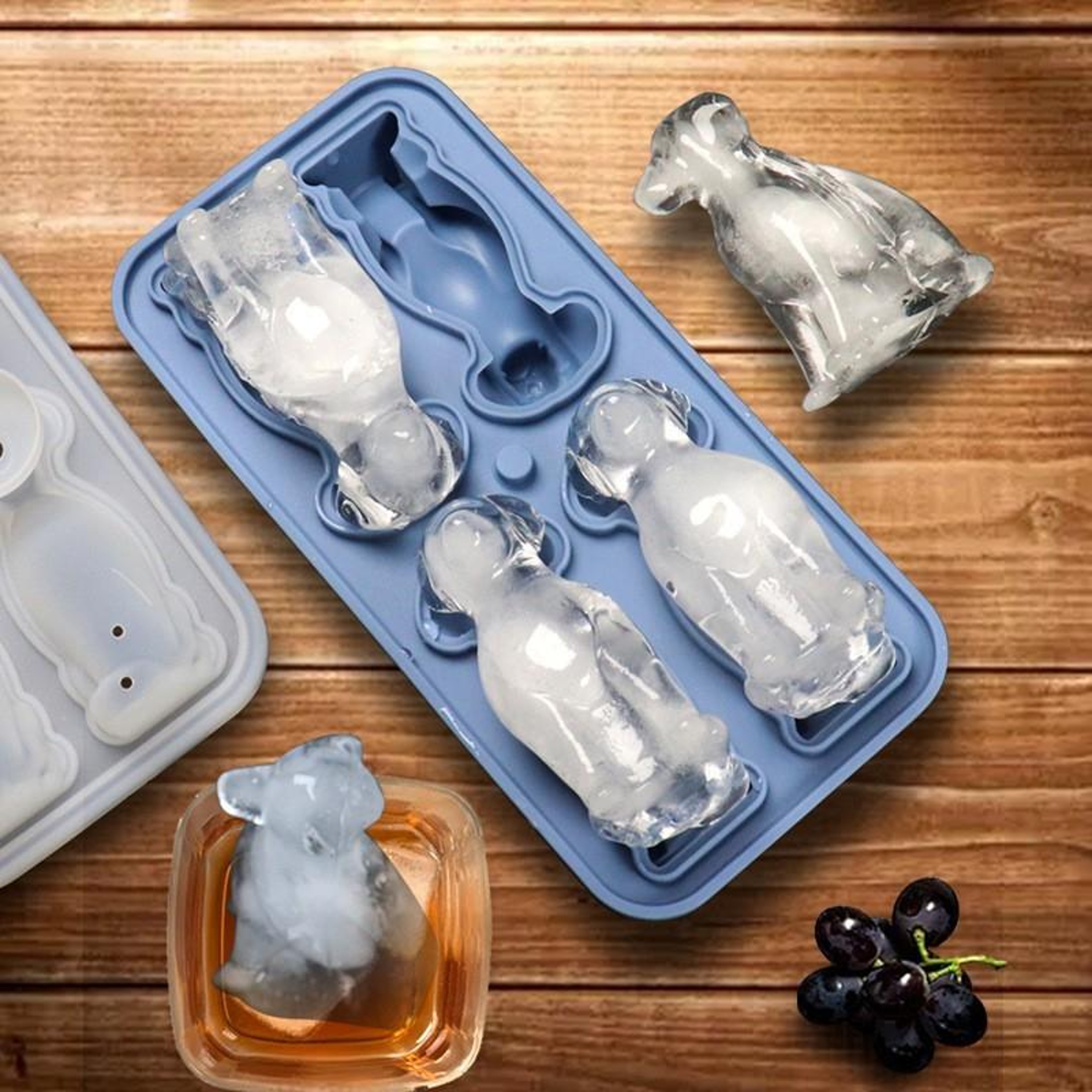 3D Dog Ice Mold Silicone Tray For Drinks  Cocktails 0