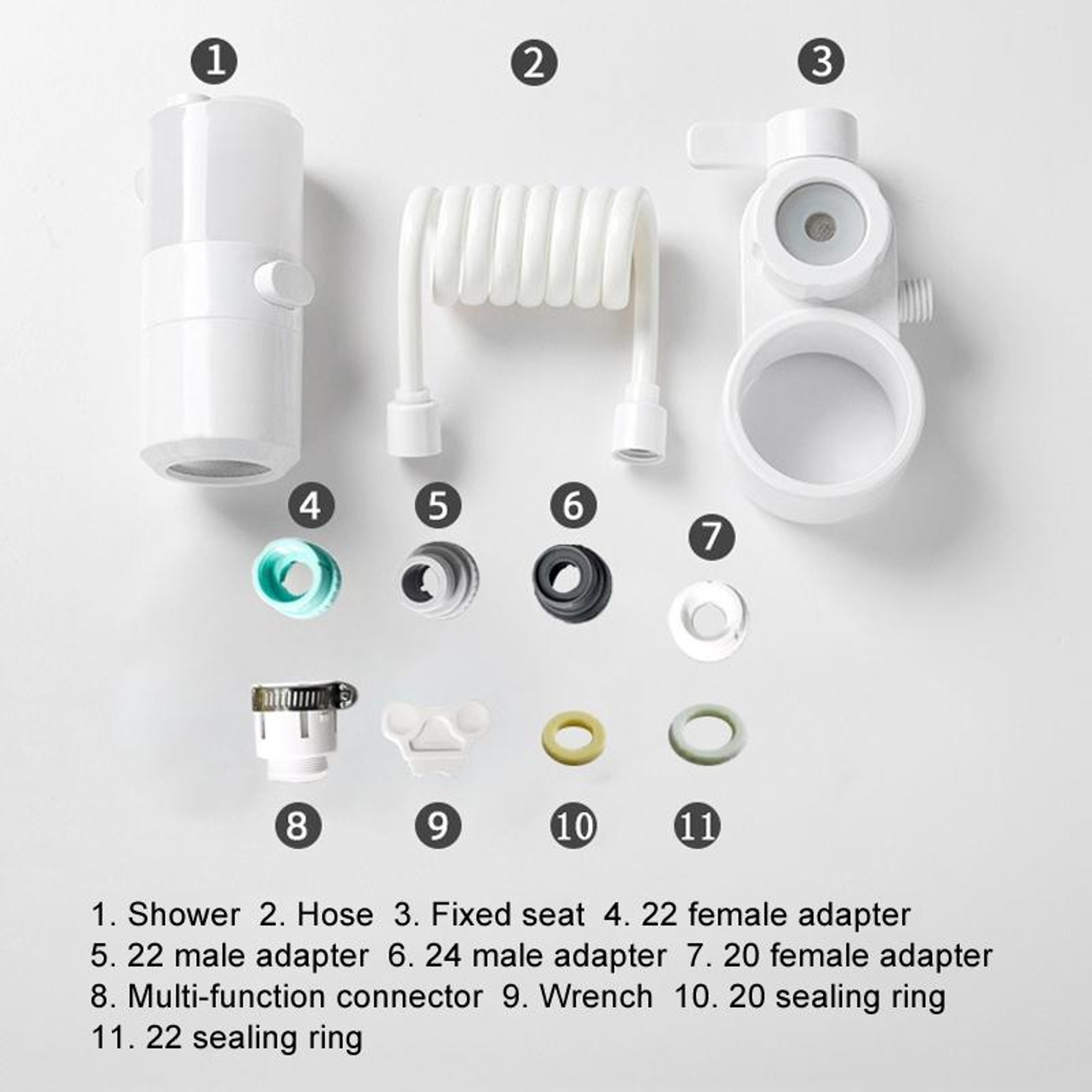 Kitchen Foam Pumping Faucet Extender With Splash Free Flexible Hose 7